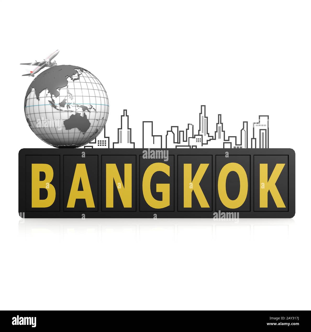 Die Stadt Bangkok Stockfoto