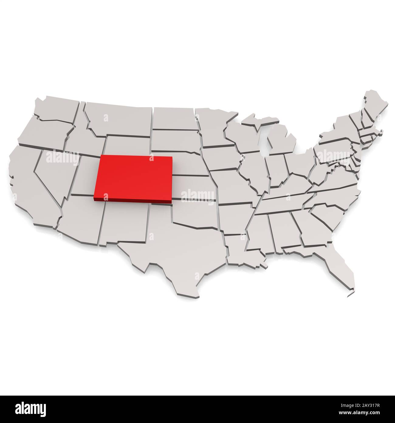 Colorado Karte Stockfotos Und Bilder Kaufen Alamy