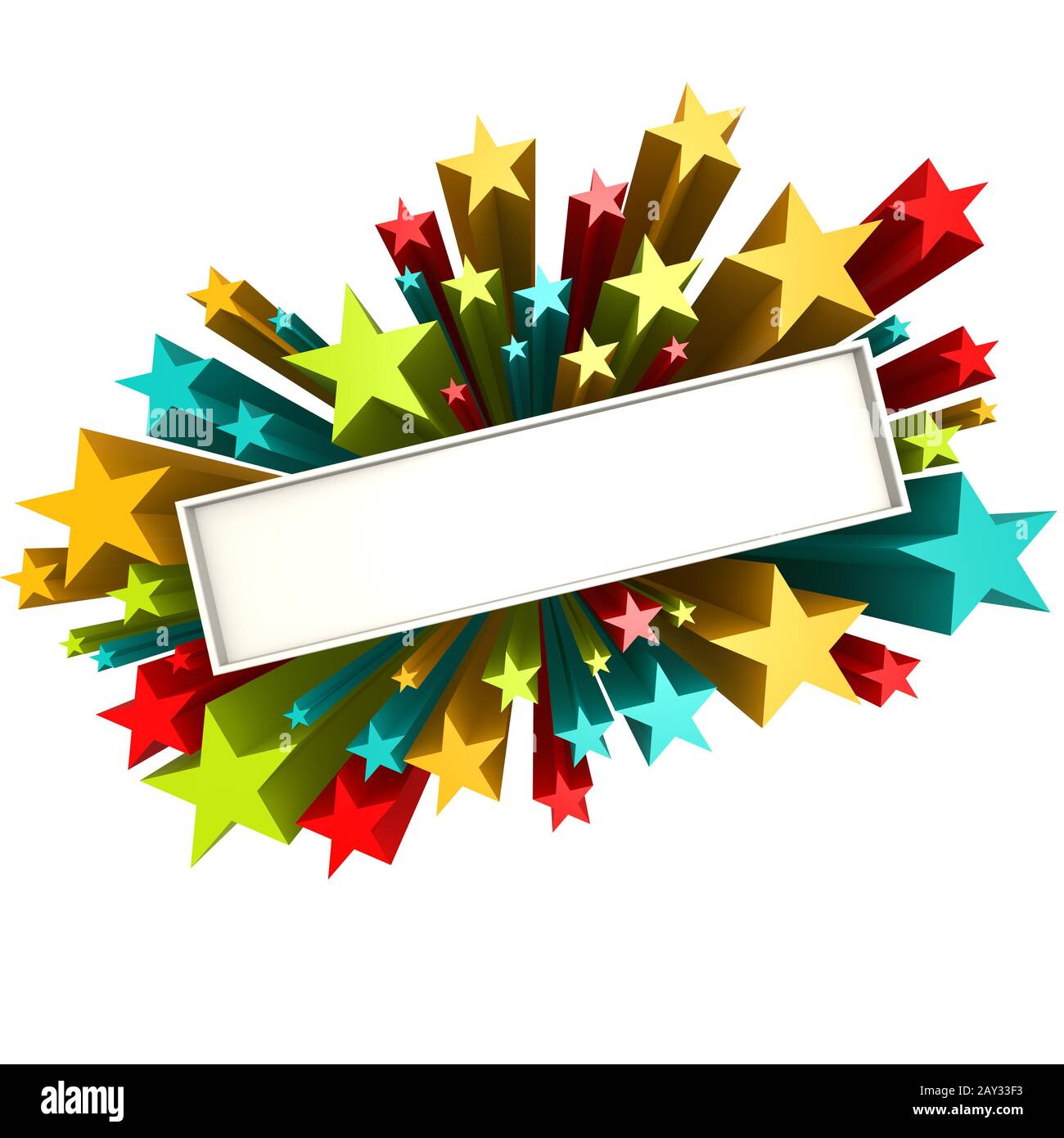 Leeres Sternenbanner Stockfoto