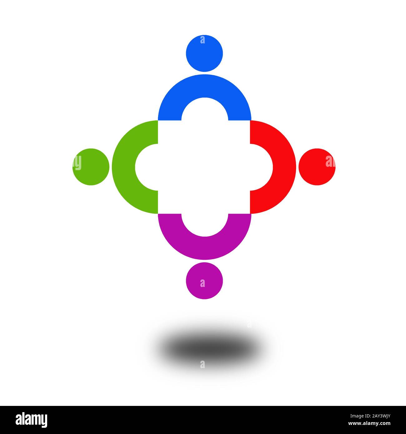 Gemeinschaft-Symbol Stockfoto