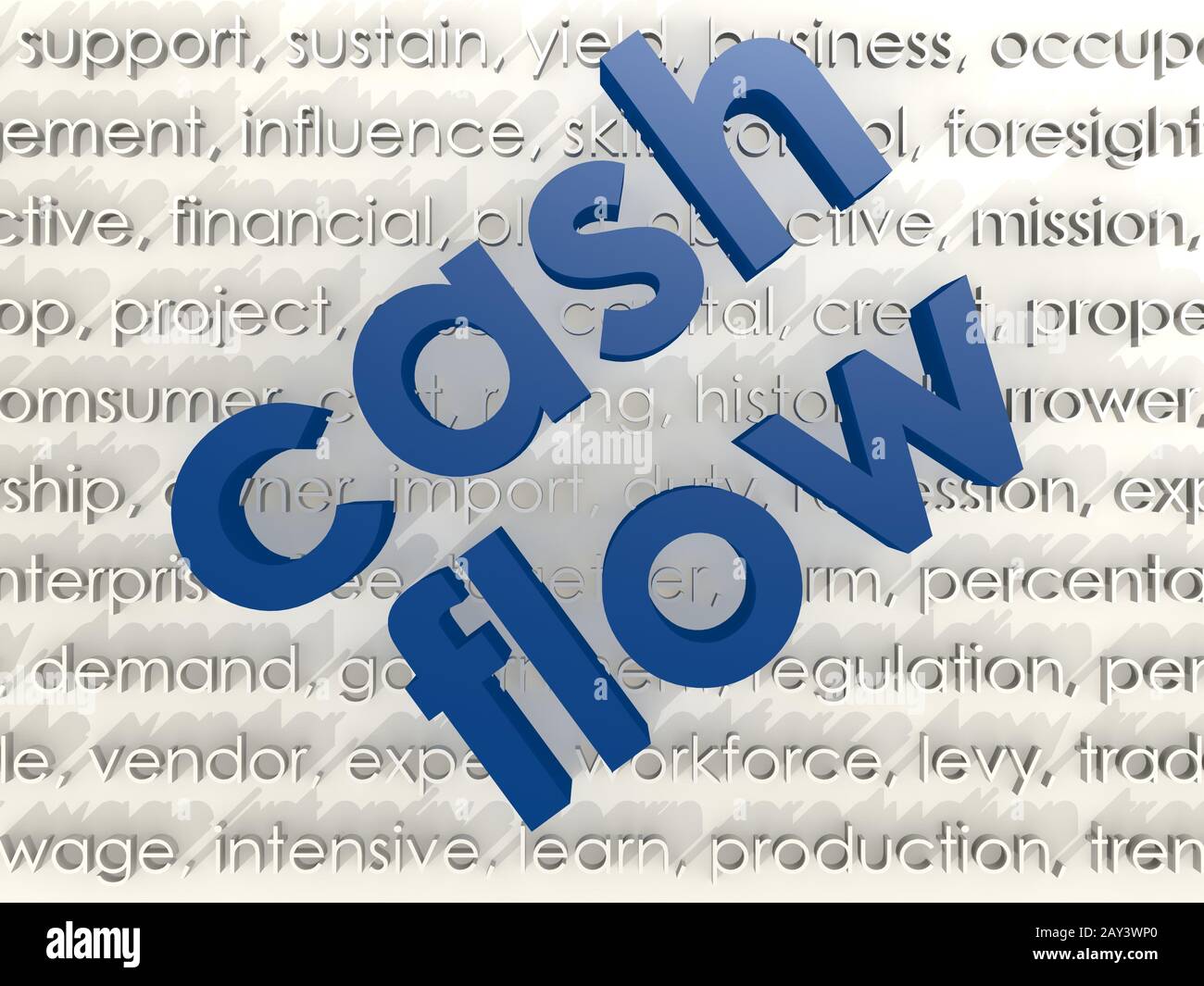 Cash flow Stockfoto