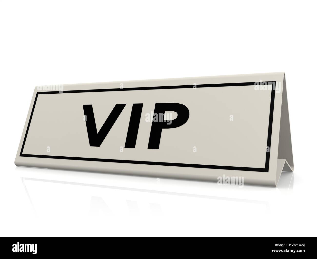 VIP-Tischschild Stockfoto