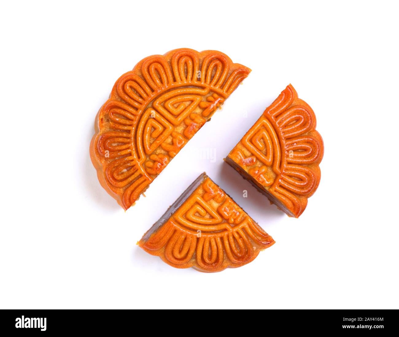 Chinesisch (traditionell) Mond Kuchen Stockfoto