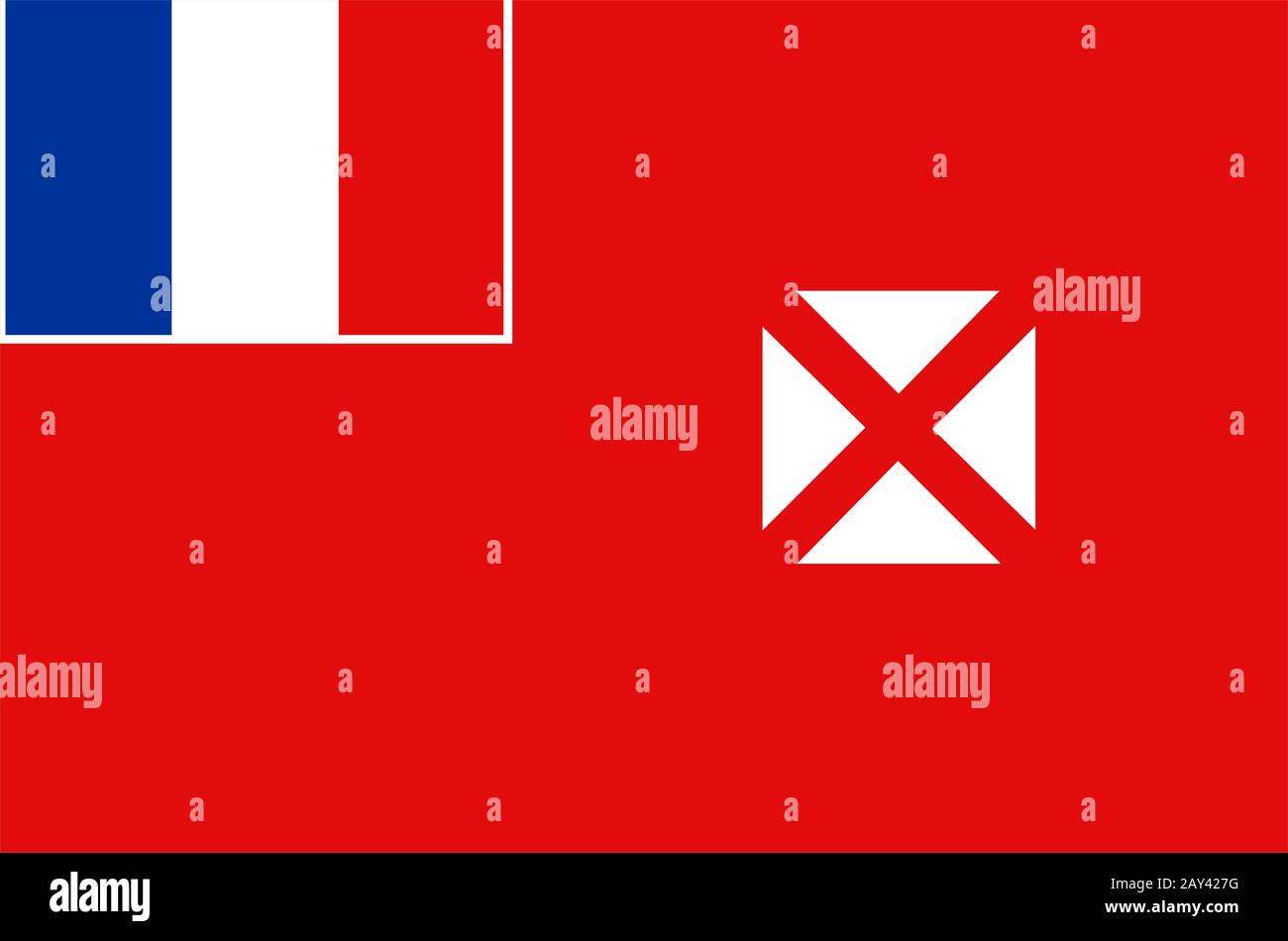 Wallis Und Futuna Flag Stockfoto