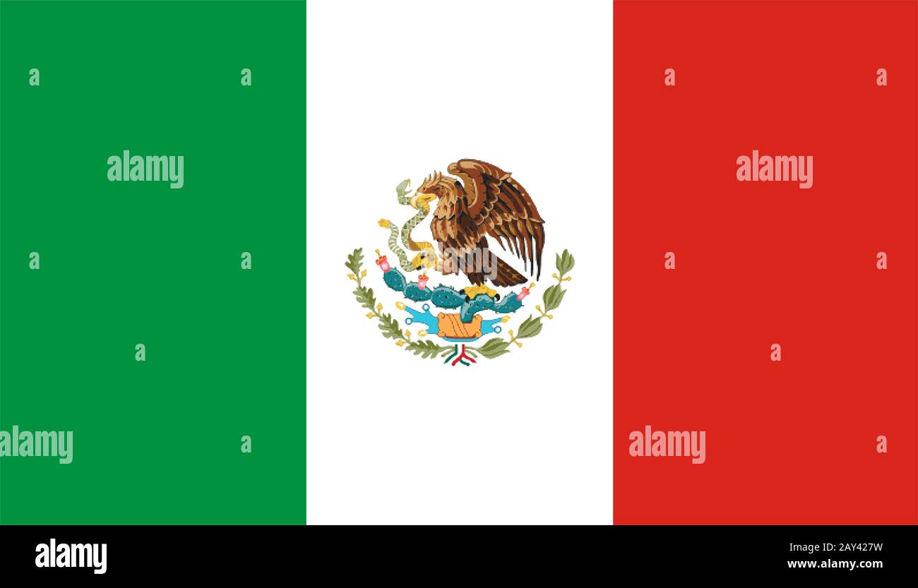 Mexiko-Flagge Stockfoto