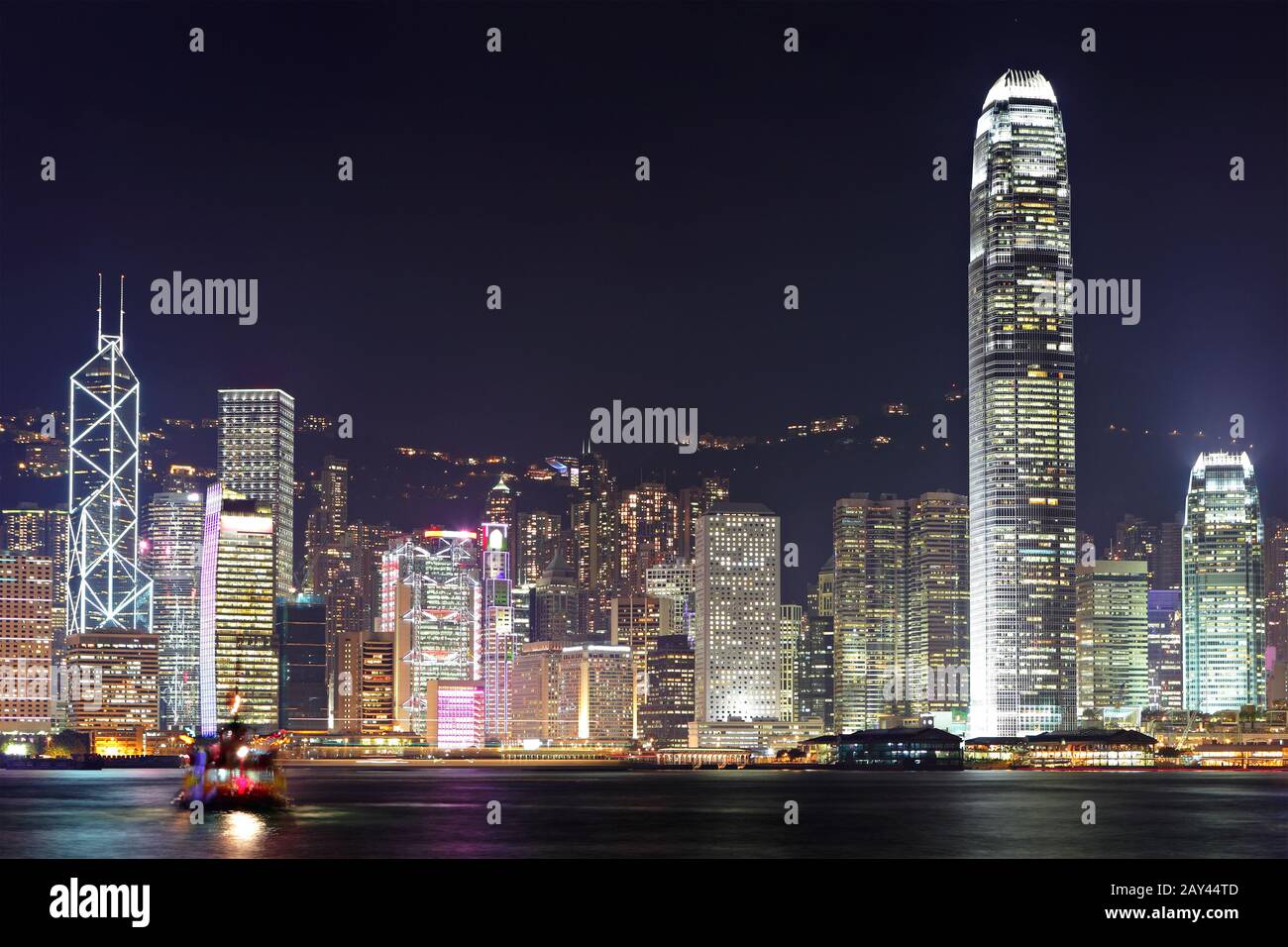 Blick auf den Hafen Hong Kong Stockfoto