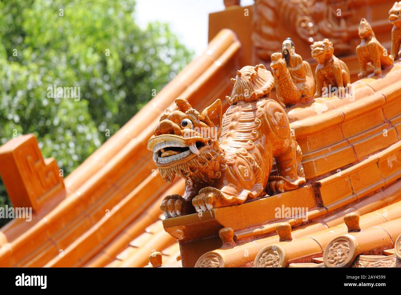 Chinesischer Tempel Dach Stockfoto