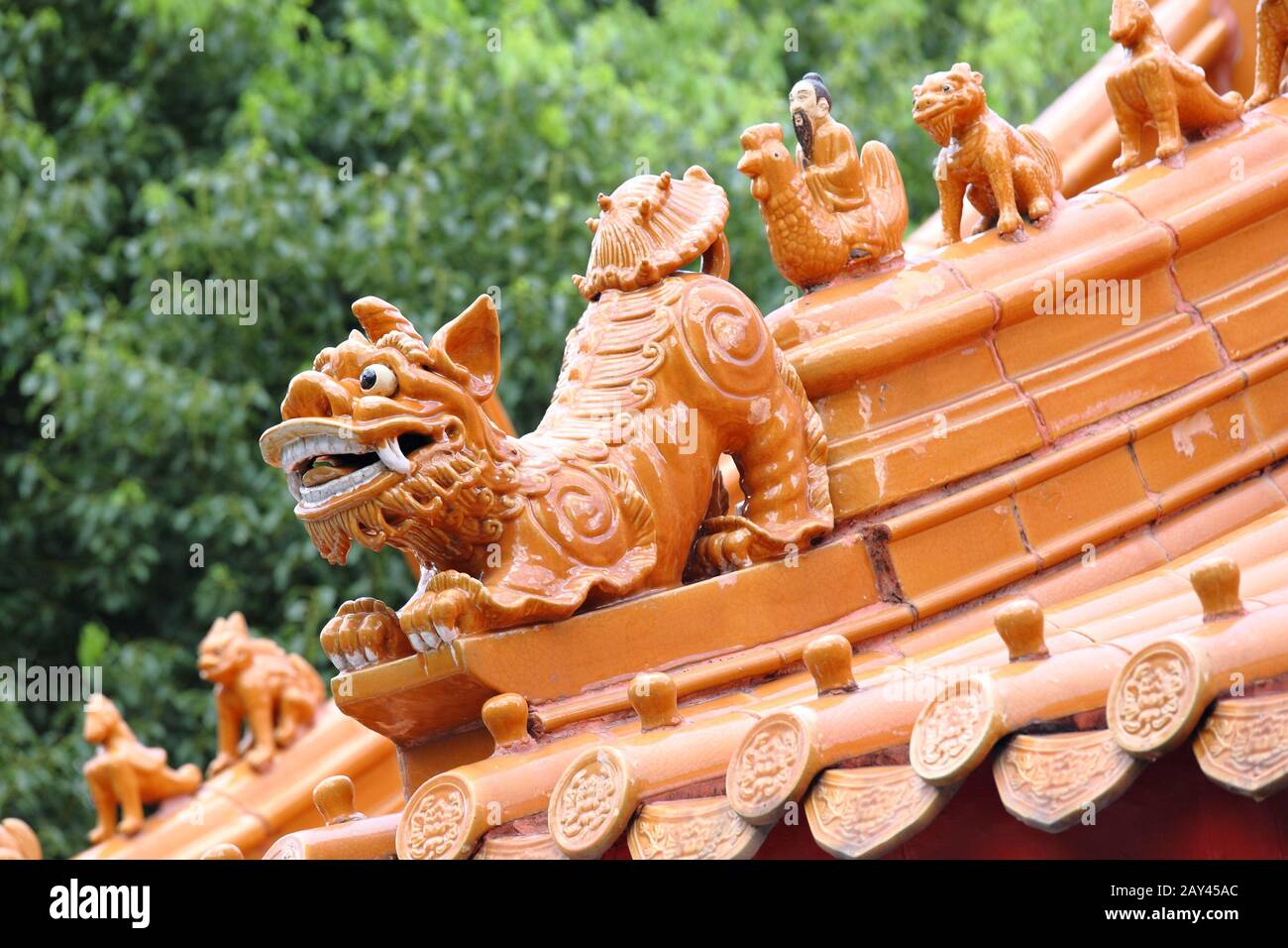 Chinesischer Tempel Dach Stockfoto