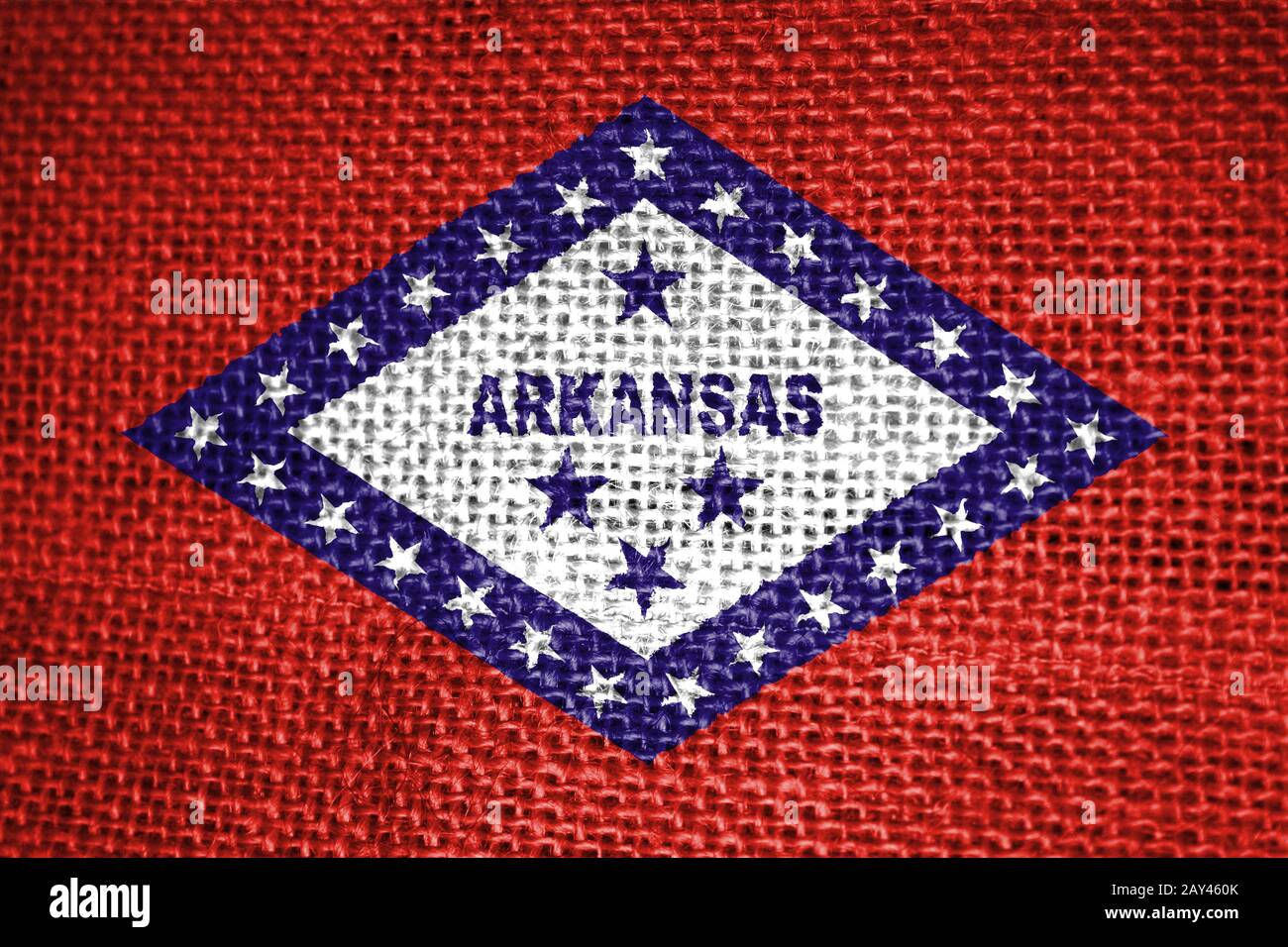 Arkansas Staatsflagge Stockfoto
