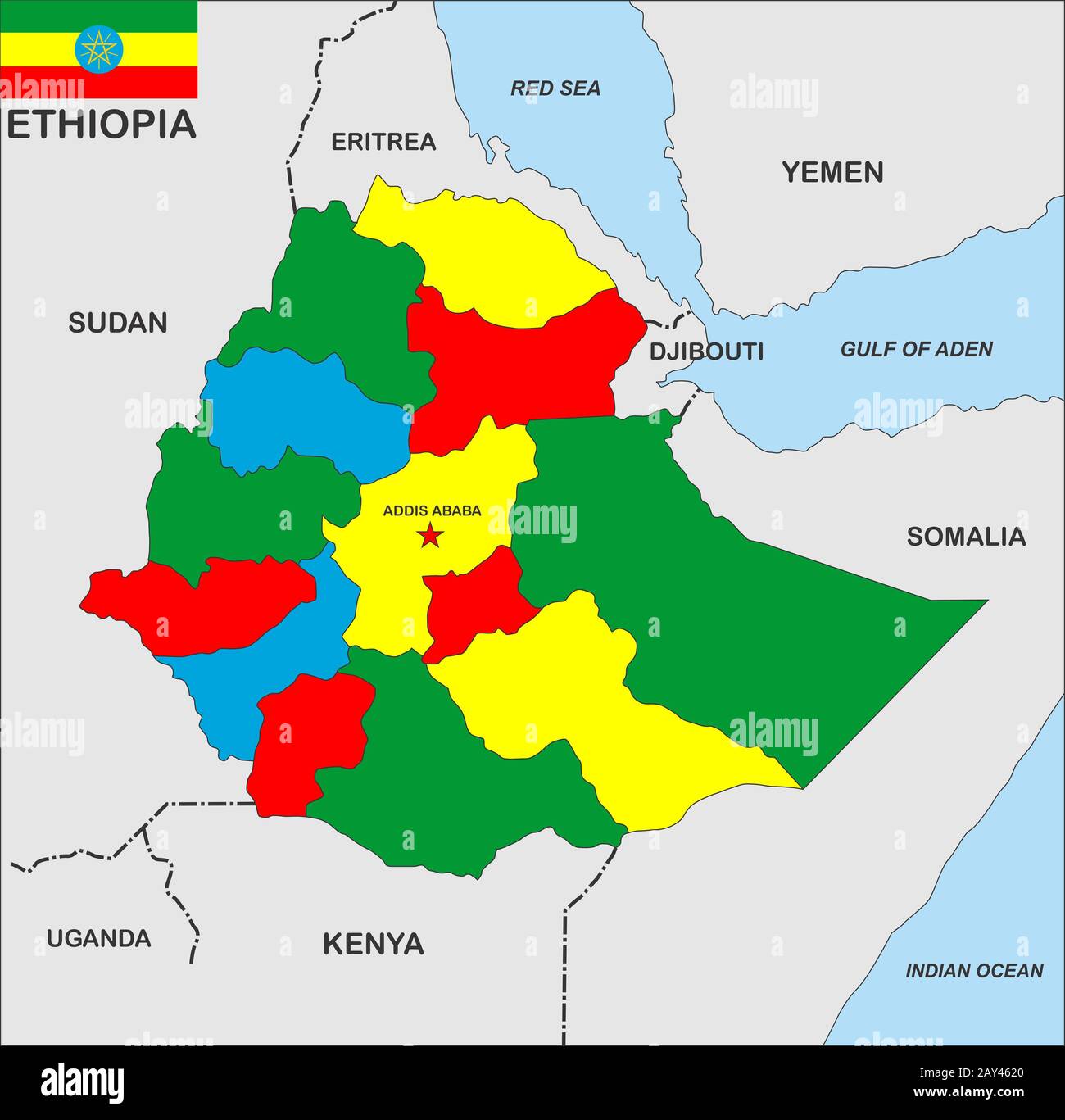 Map ethiopia Fotos und Bildmaterial in hoher Auflösung Alamy
