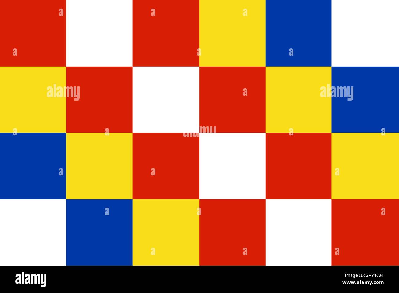 Flagge von Antwerpen Stockfoto