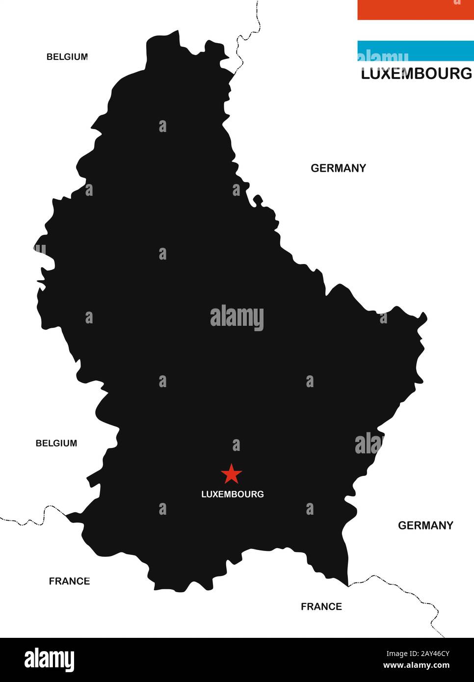 Karte luxemburg Fotos und Bildmaterial in hoher Auflösung Alamy
