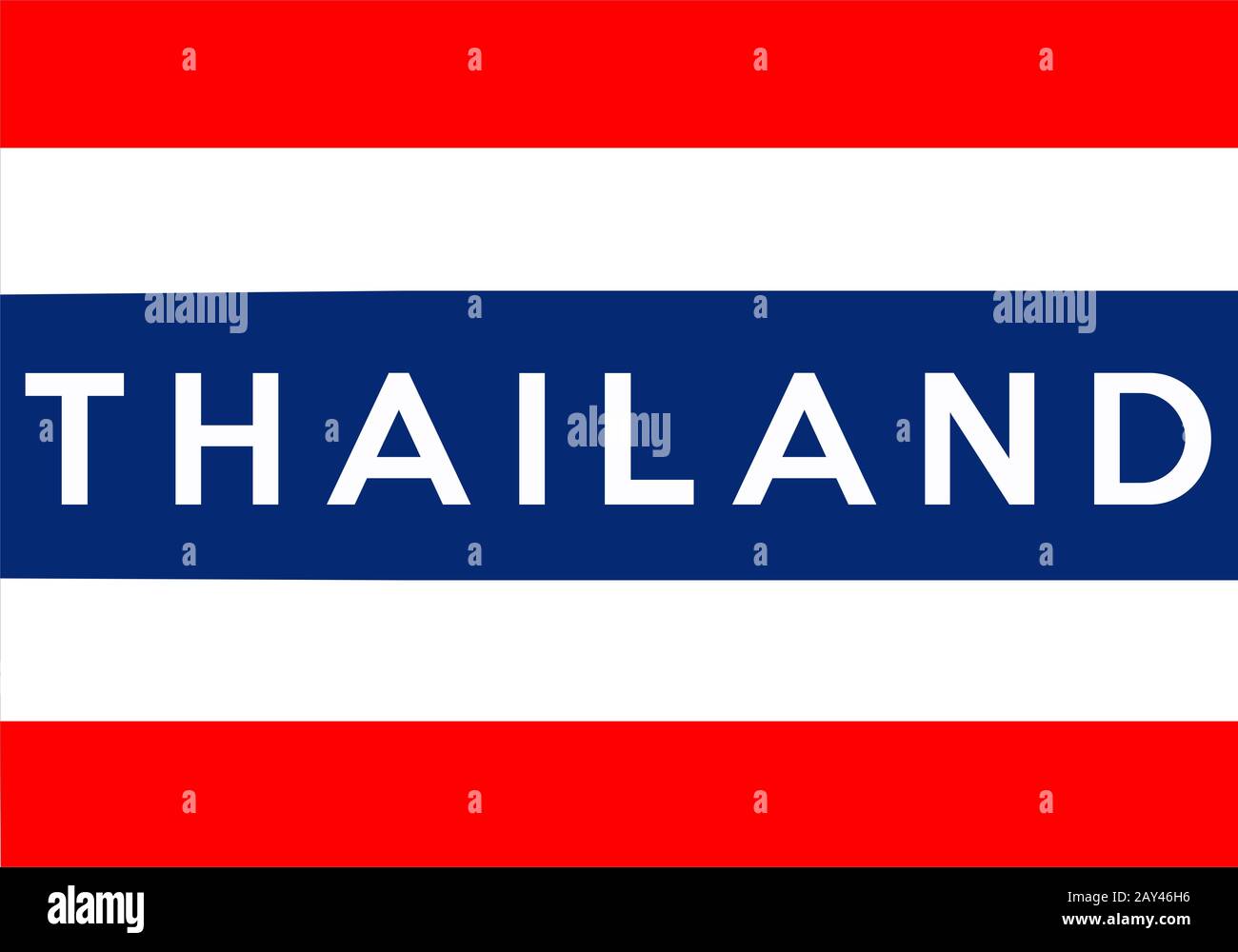 Flagge von Thailand Stockfoto