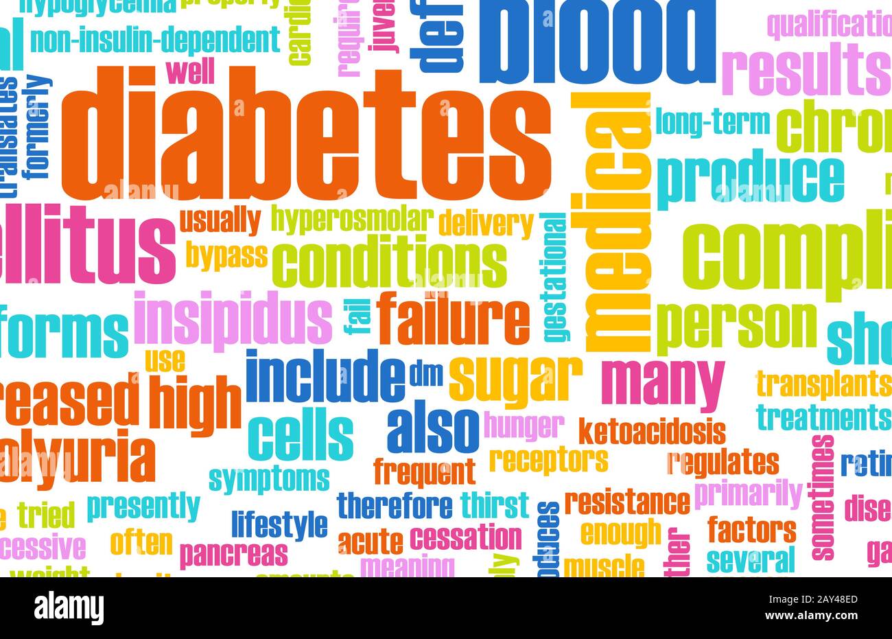 Diabetes Stockfoto