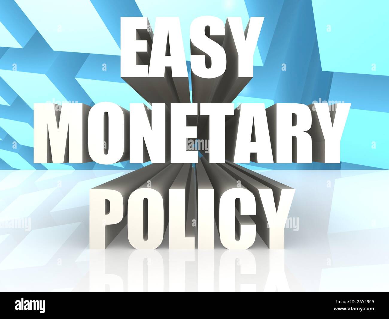 Einfache Geldpolitik Stockfoto