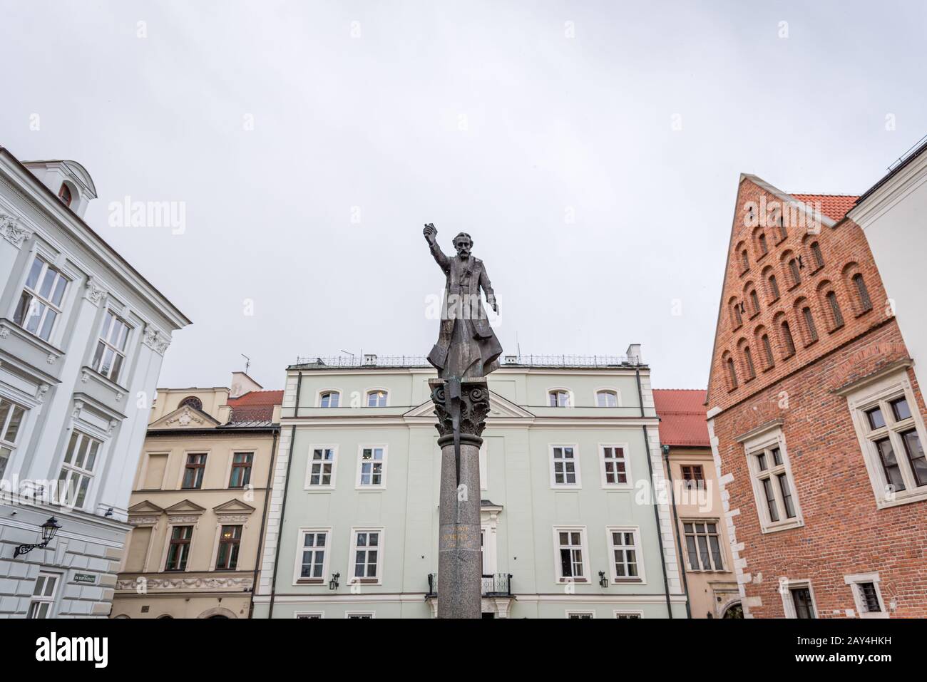 Statue in Krakow, Polen Stockfoto