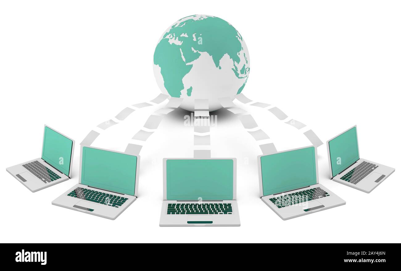 Computer-Netzwerk Stockfoto