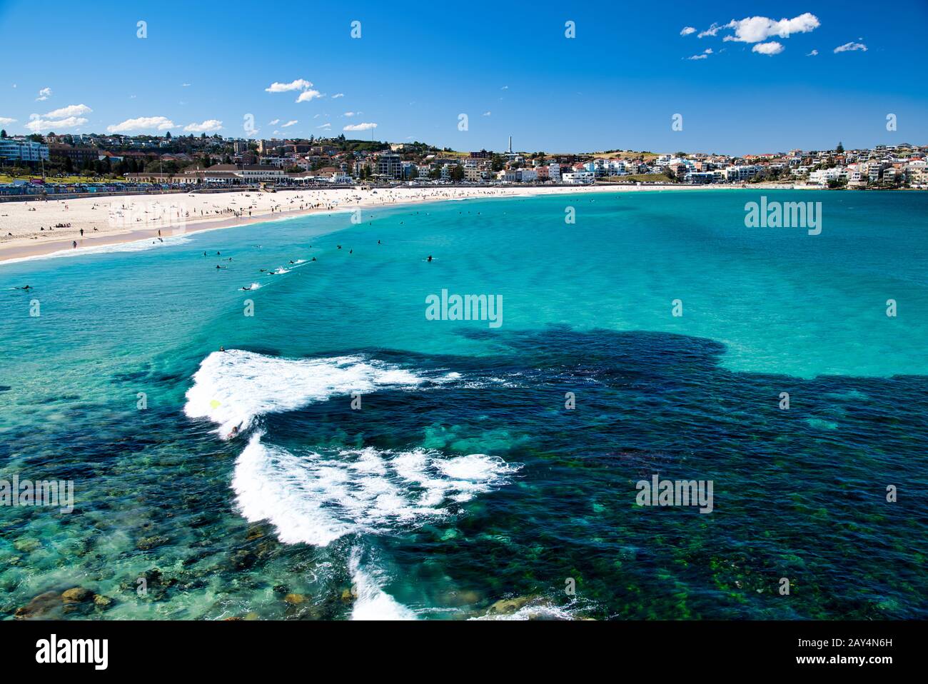 Bondi Beach Coastline, Sydney - Australien. Stockfoto