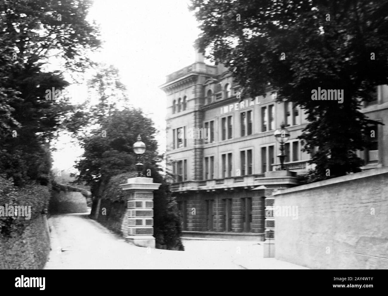 Imperial Hotel, Torquay, viktorianische Zeit Stockfoto