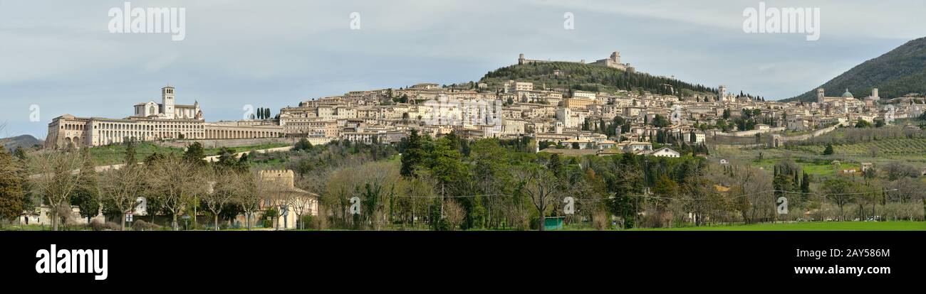 Assisi UNESCO-Weltkulturerbe - Umbrien, Italien, Europa Stockfoto