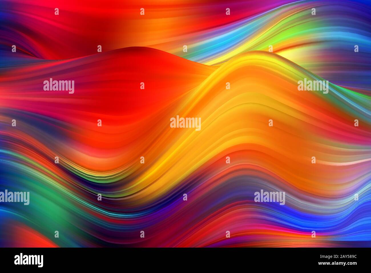 Modernes, farbenfrohes flow Poster. Wave flüssige Form Farbe Hintergrund. Art Design für Ihr Design Projekt. Stock Vektor