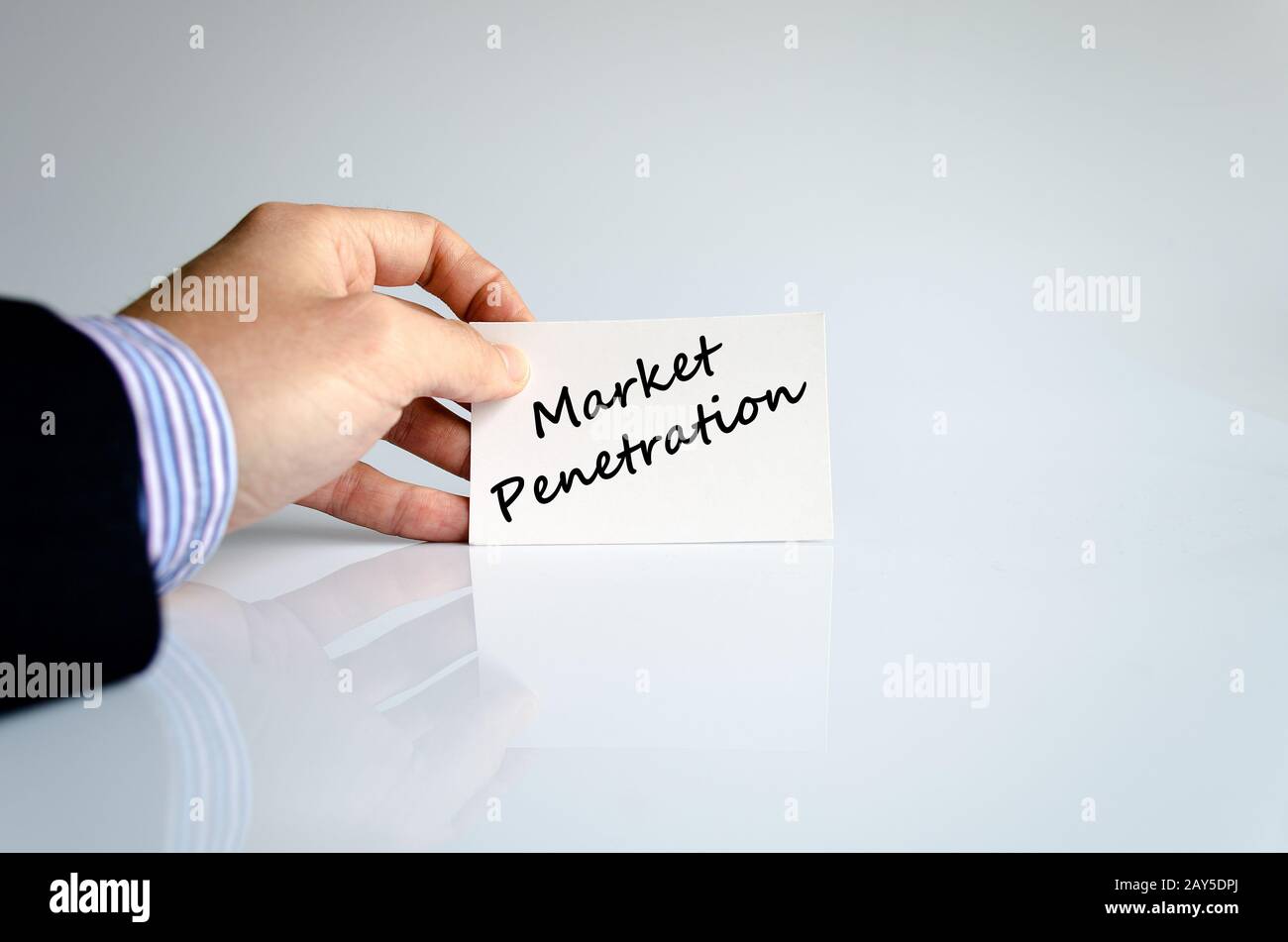 Marktdurchdringung text Konzept Stockfoto