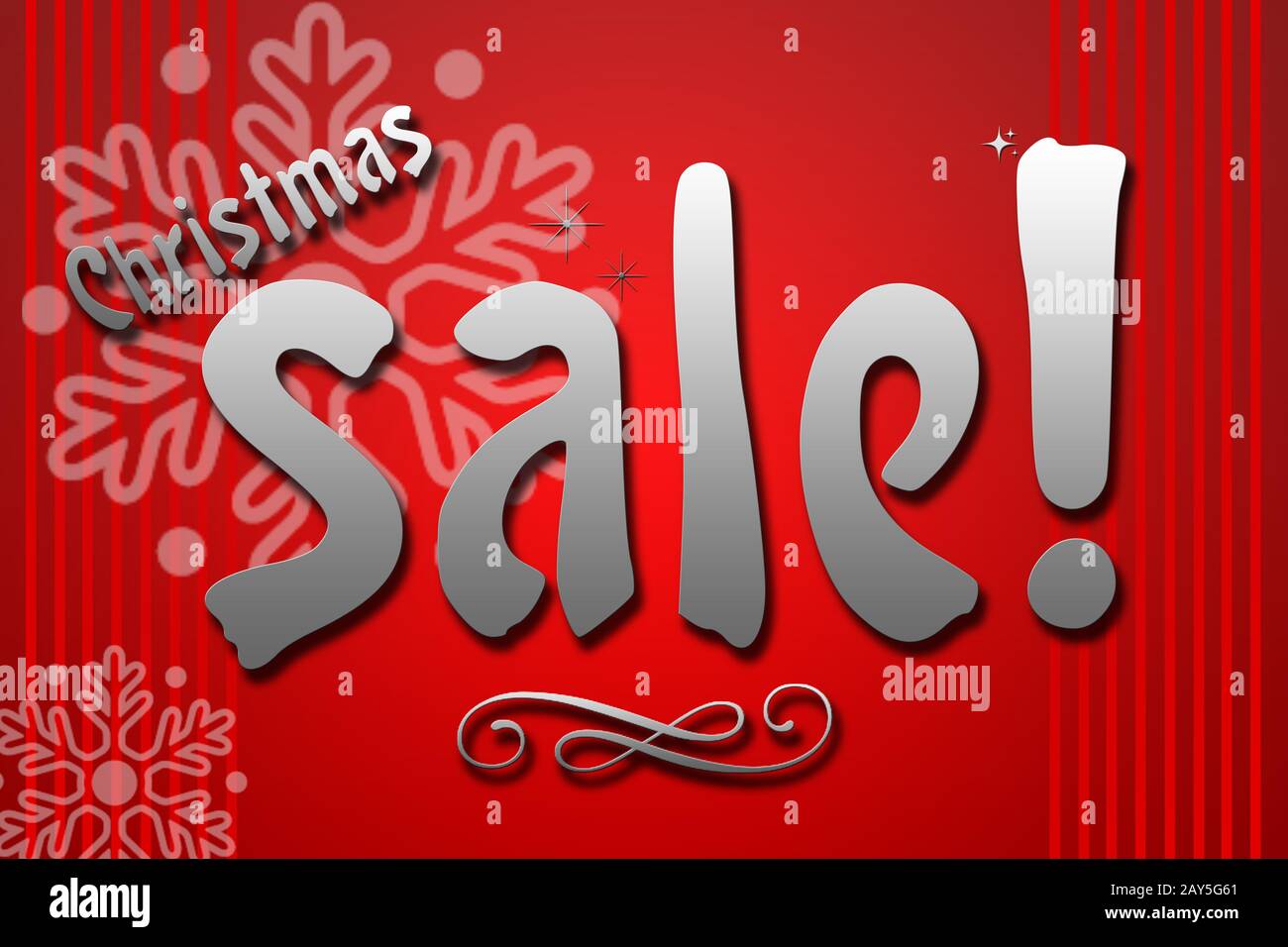 Weihnachten Verkauf miteinander verbinden, indem Sie funkeln Sterne Stockfoto