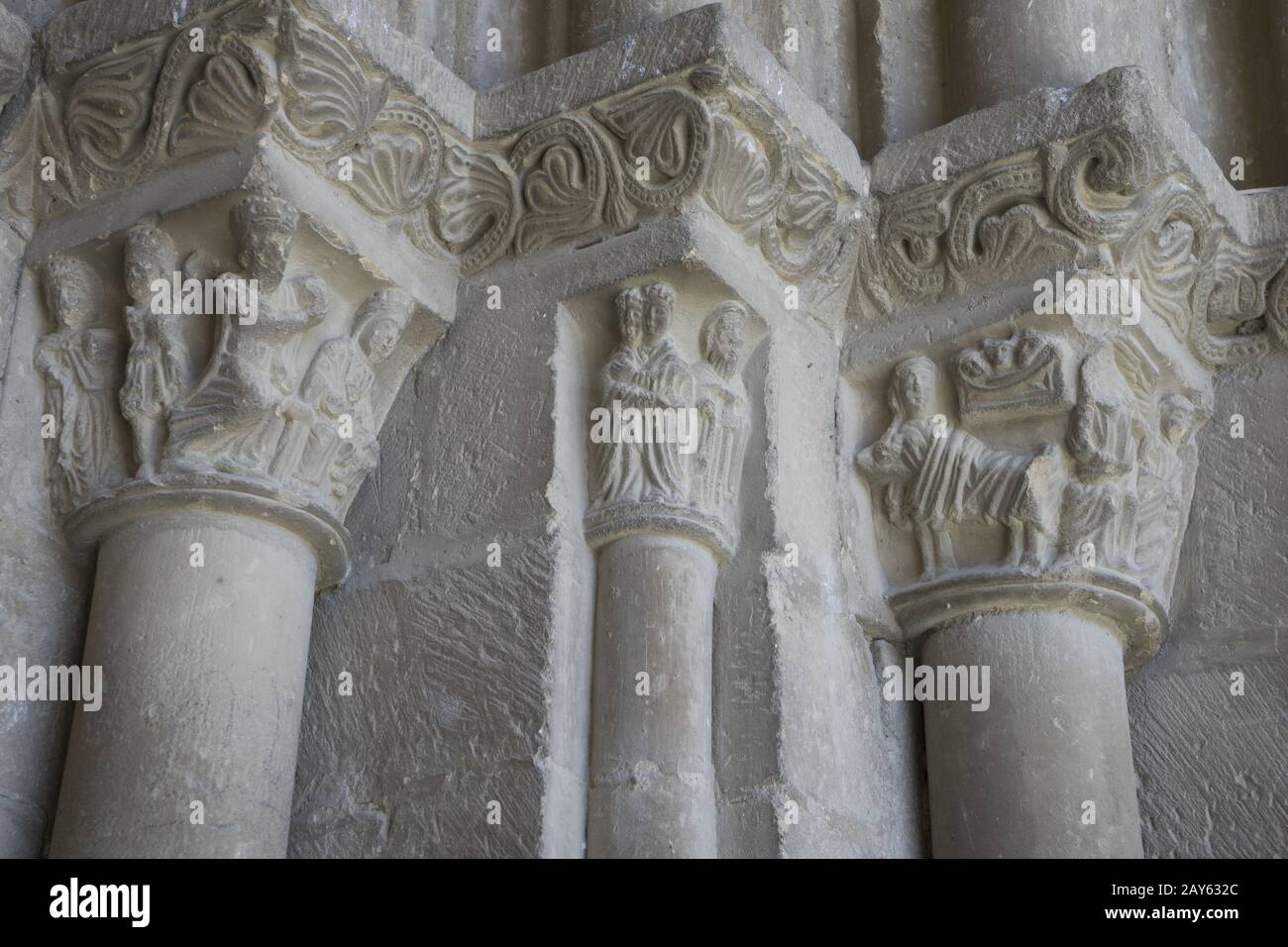 Romanische Kirche aus Dem Zwölften Jahrhundert in Vall de Boi in den spanischen Pyrenäen Stockfoto