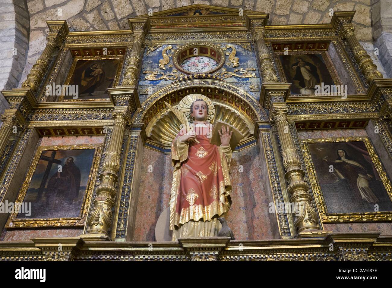 Romanische Kirchen im Dorf Taull in den spanischen Pyrenäen, Zwölftes Jahrhundert Stockfoto