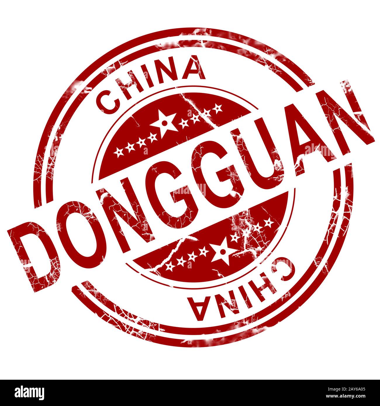 Red Dongguan Stempel Stockfoto