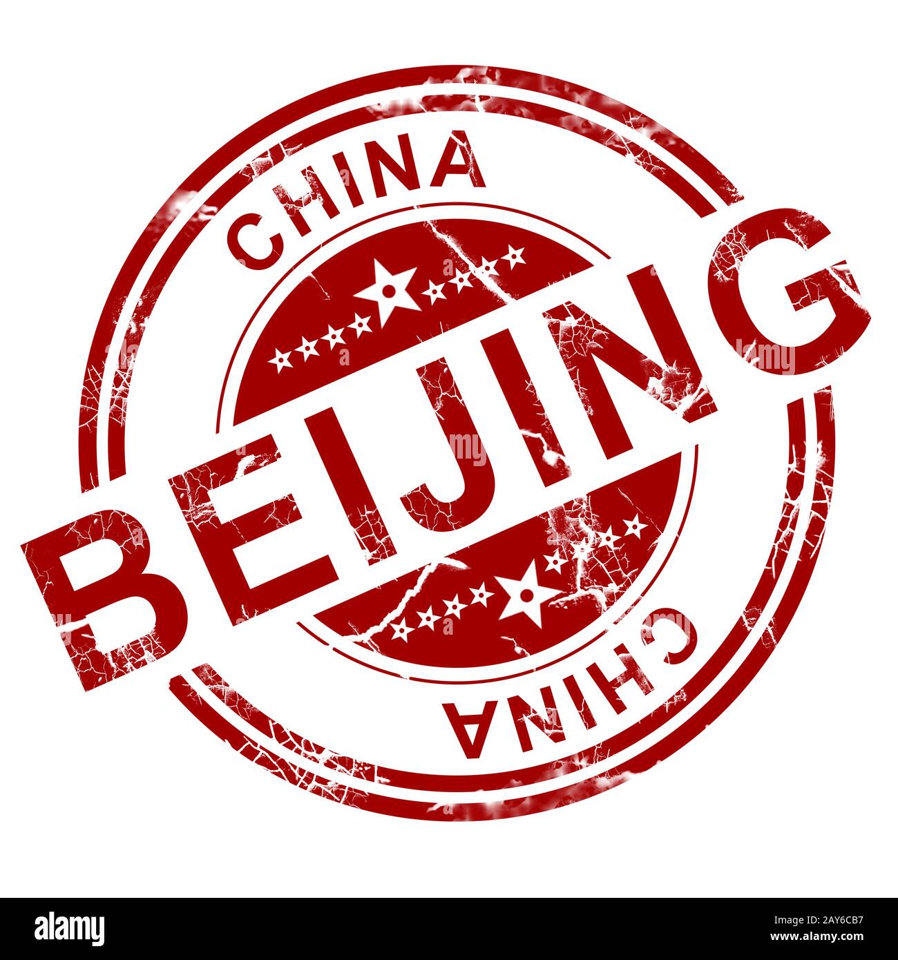 Red Peking Stempel Stockfoto