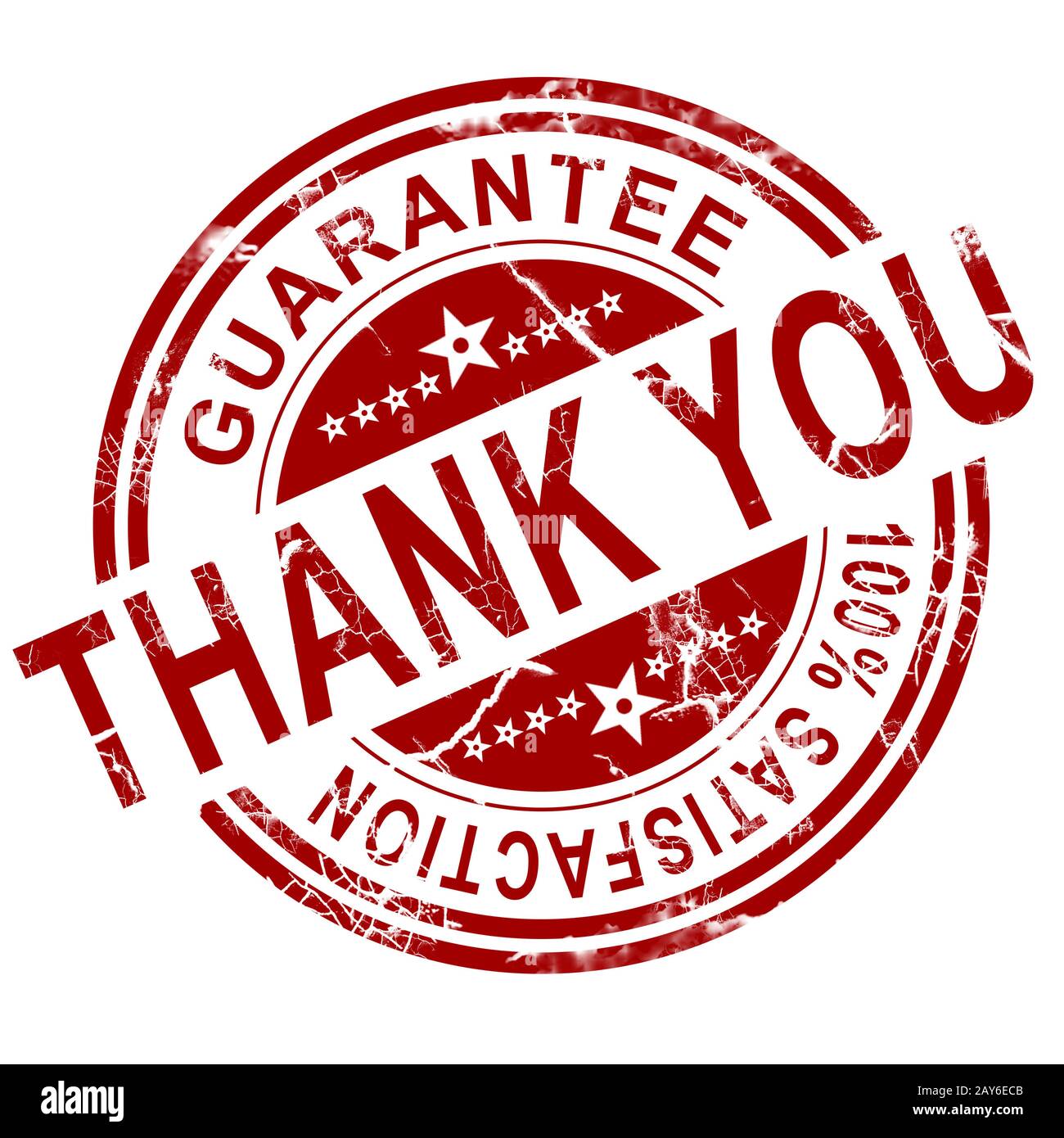 Rot danke Stempel Stockfoto