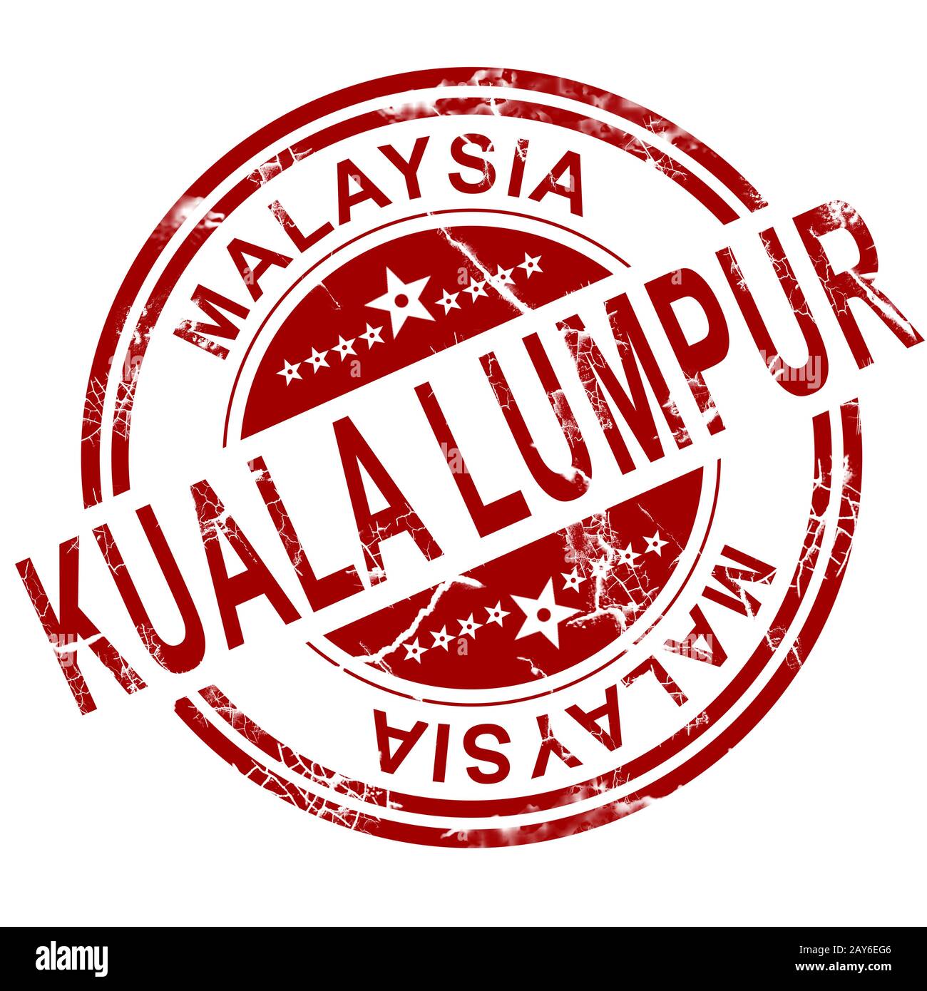 Red Kuala Lumpur Stempel Stockfoto