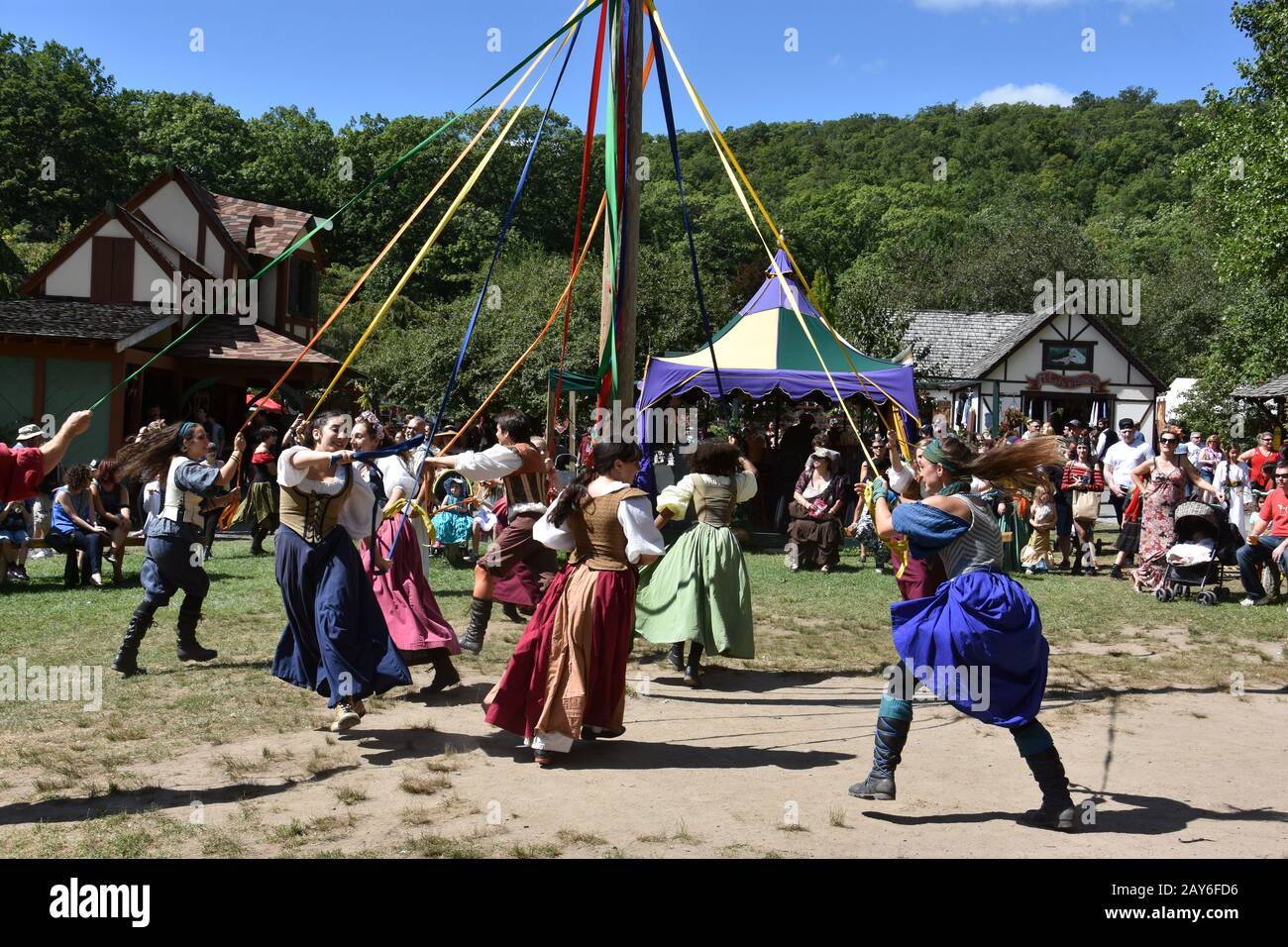 Die Renaissance faire 2016 im Tuxedo Park, Staat New York Stockfoto