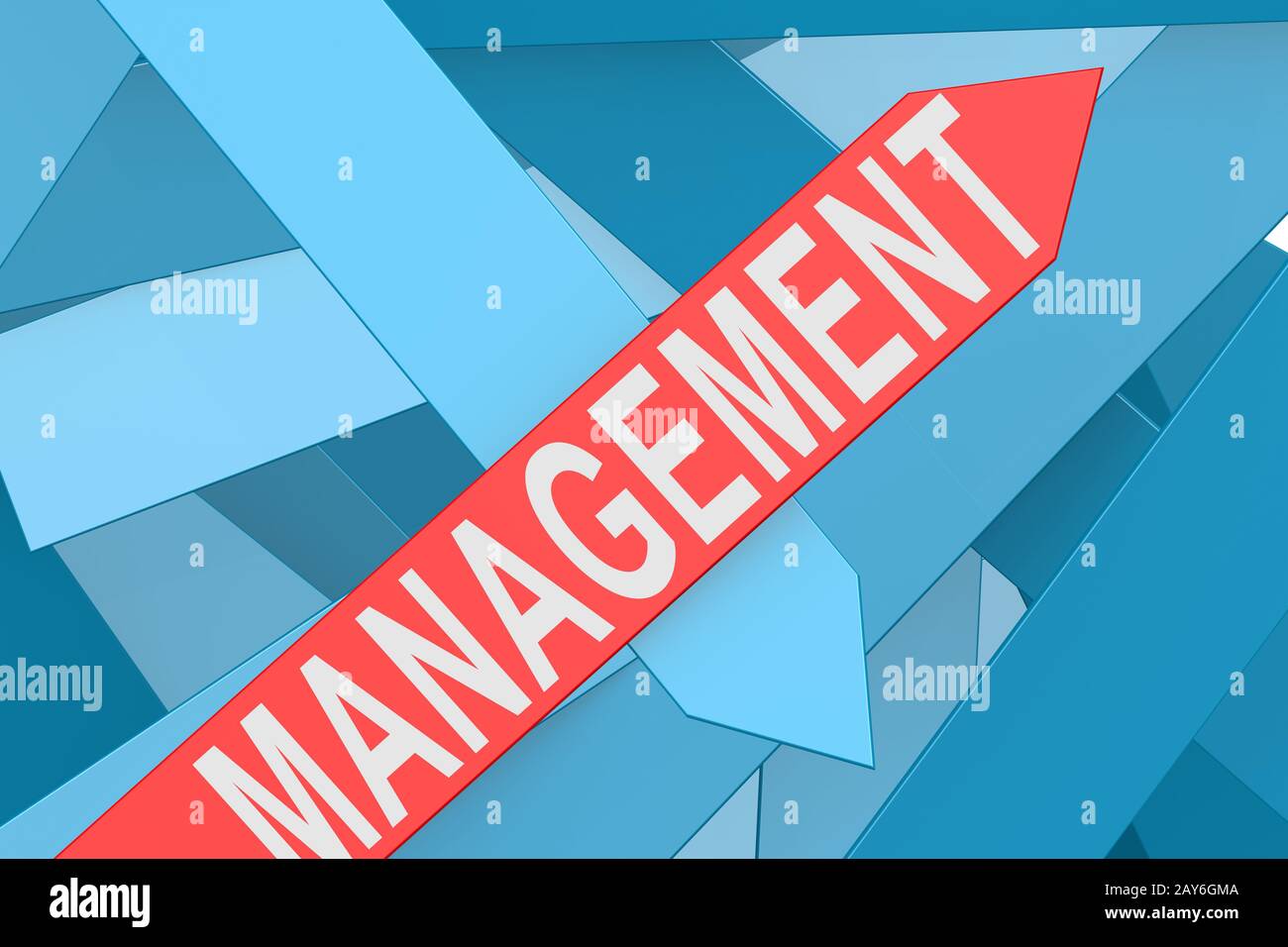 Management Pfeil nach oben Stockfoto