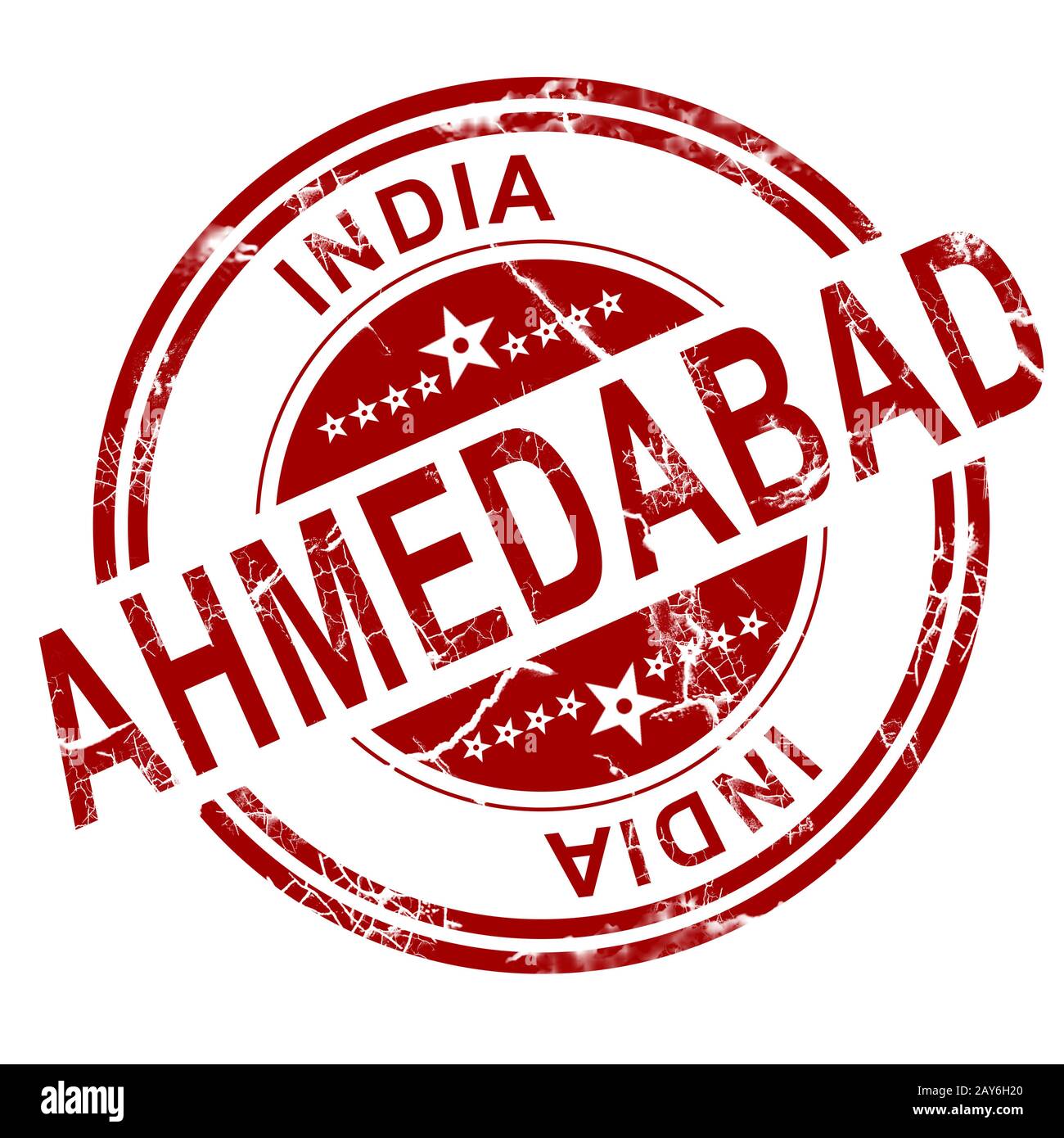 Red Ahmedabad Stempel Stockfoto