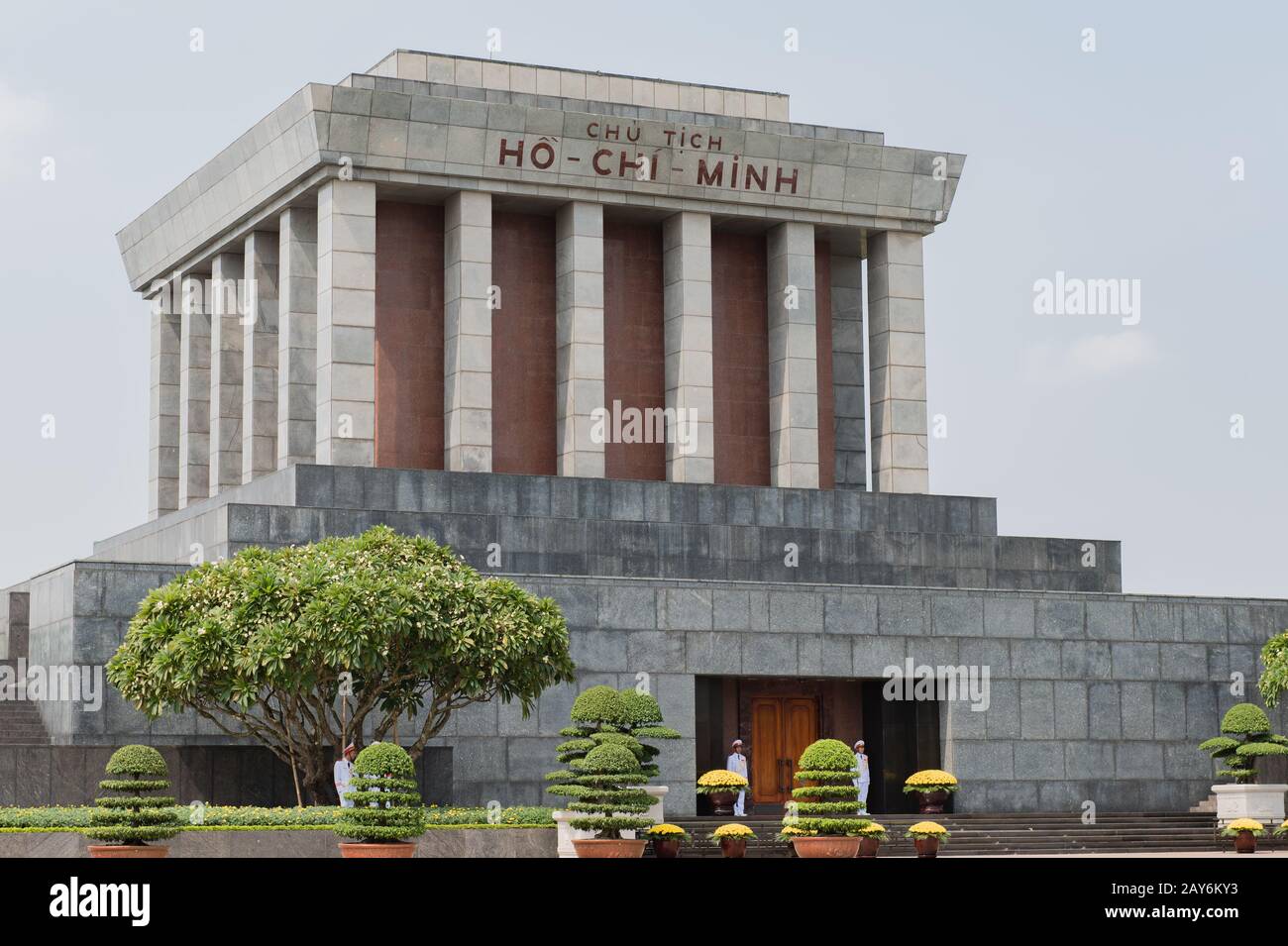 Ho-Chi-minh-mausoleum Ba Dinh Place im Zentrum von Hanoi Stockfoto