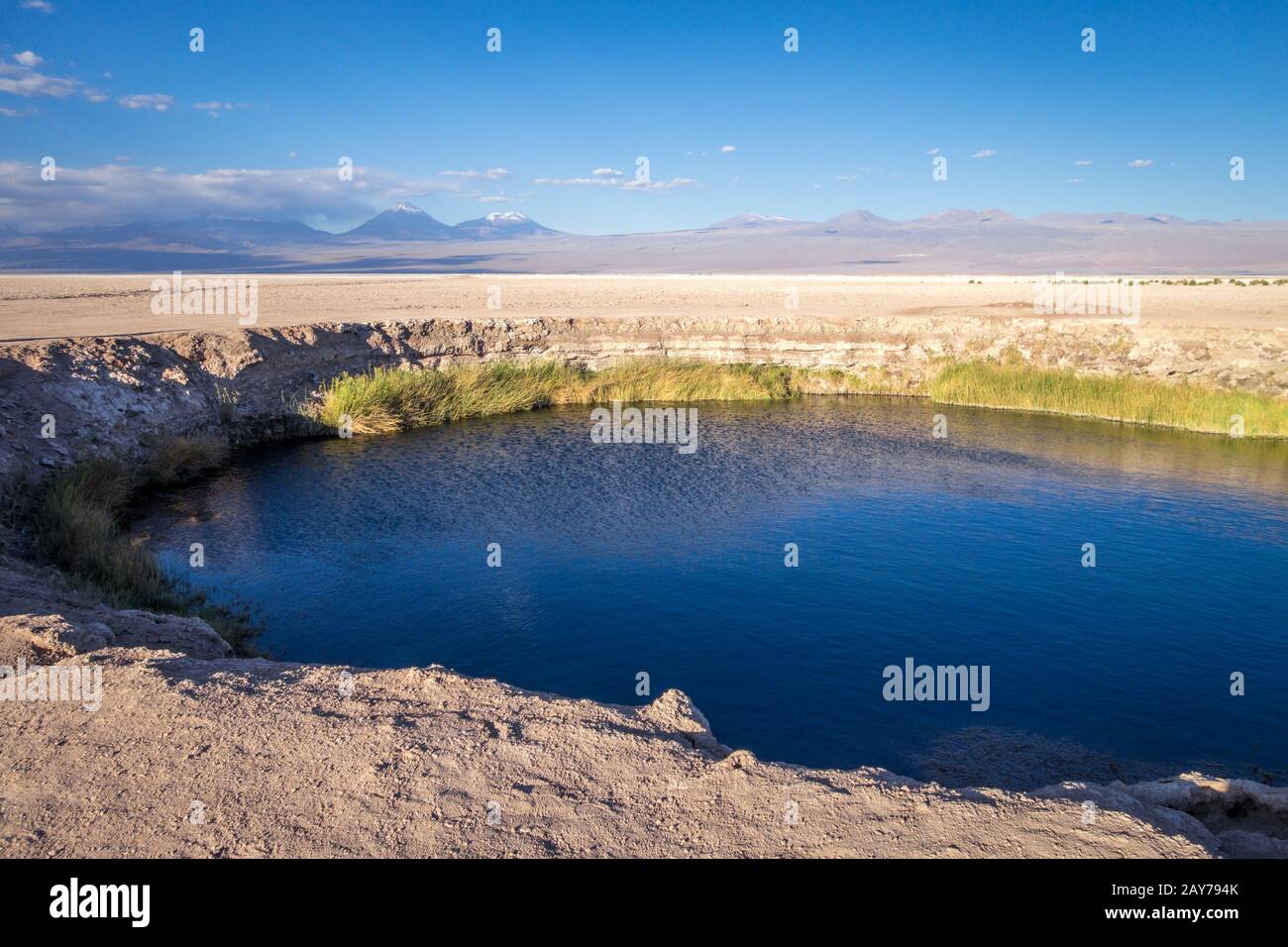 Ojos del salar Wahrzeichen in San Pedro de Atacama, Chile Stockfoto