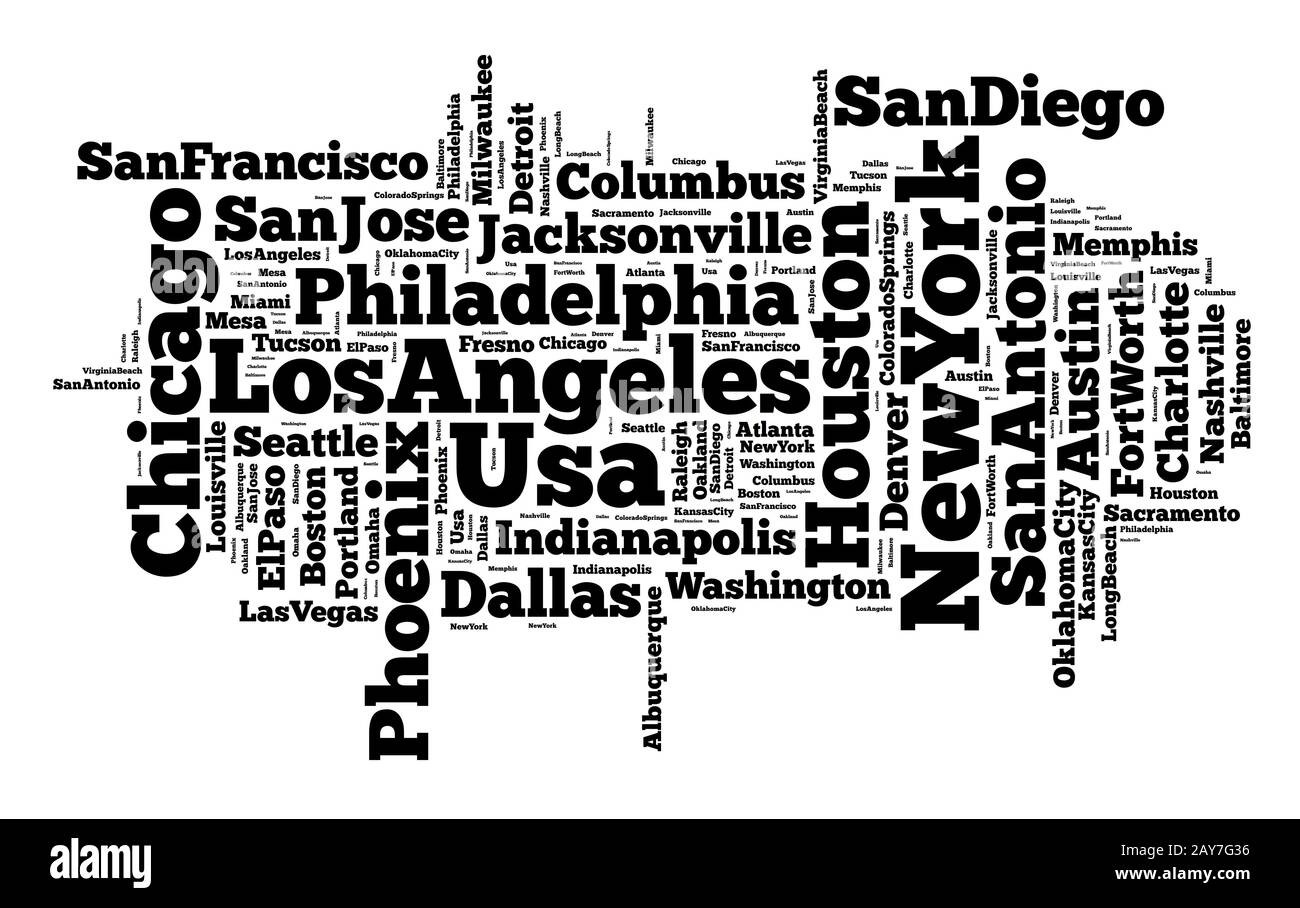 United States Städte Stockfoto