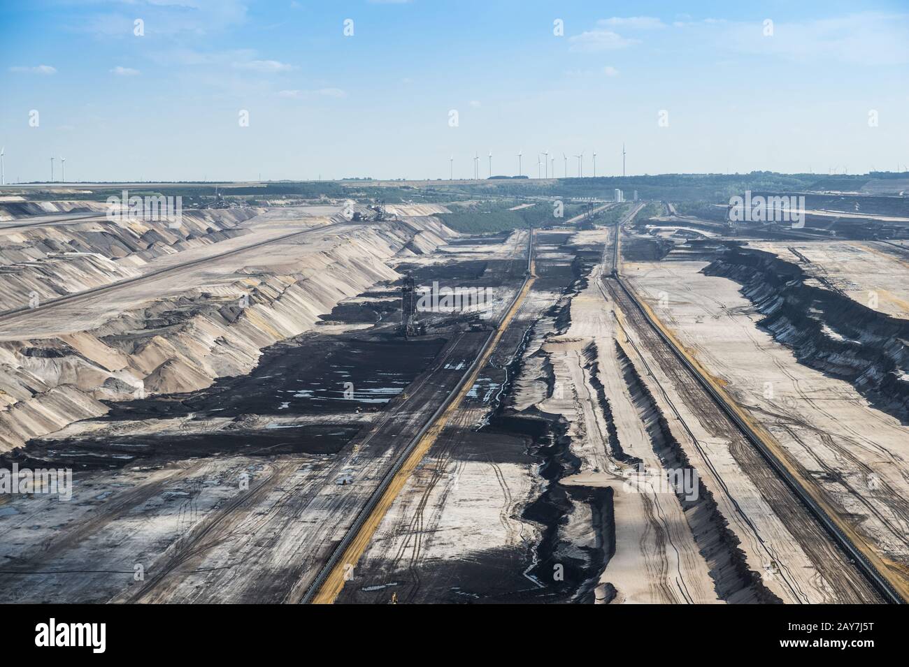 Tagebau Garzweiler Stockfoto