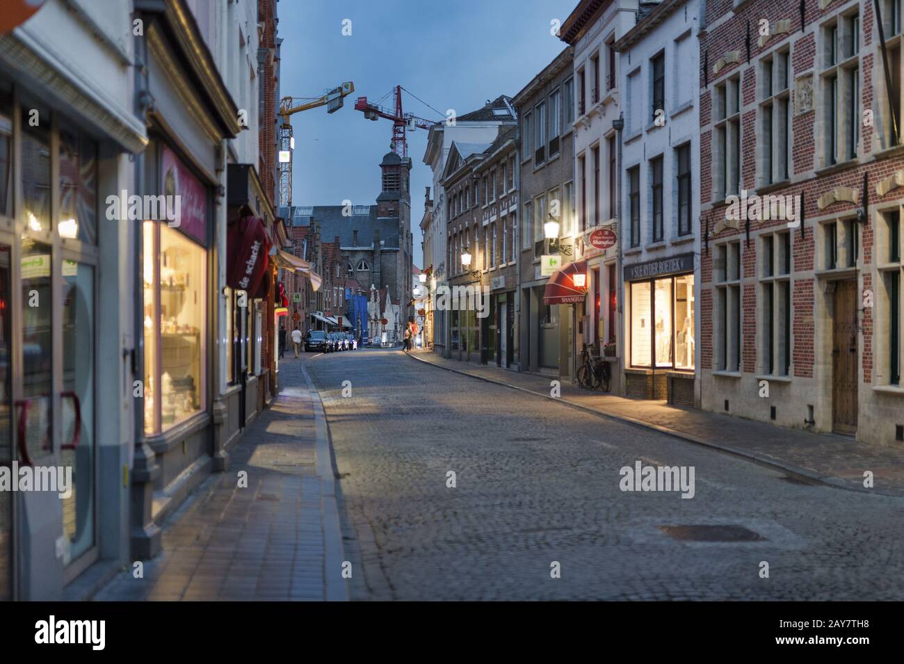 Abend in der Stadt Stockfoto