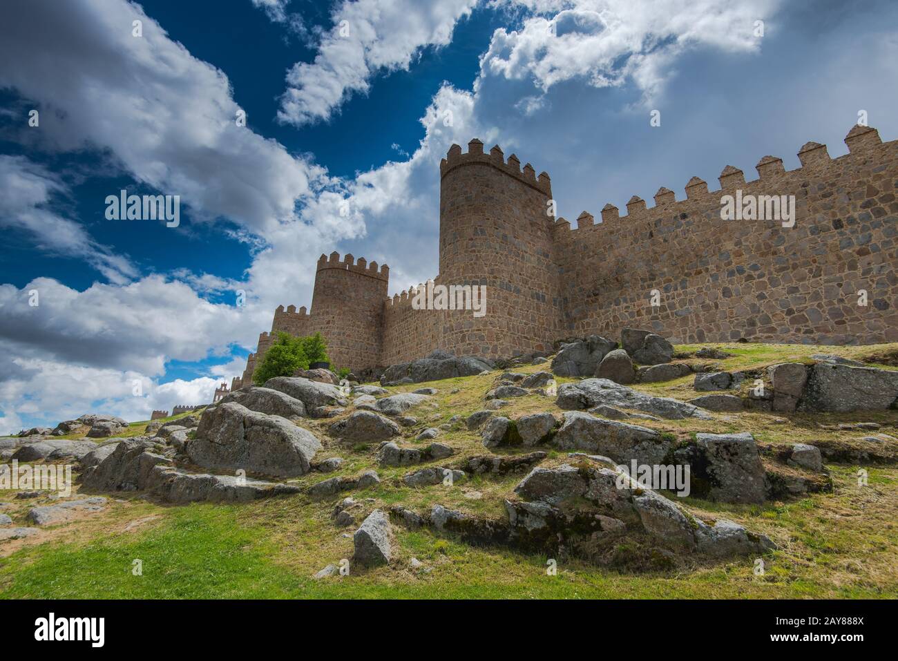 Legendäre mittelalterliche Stadt Avila, Spanien Stockfoto