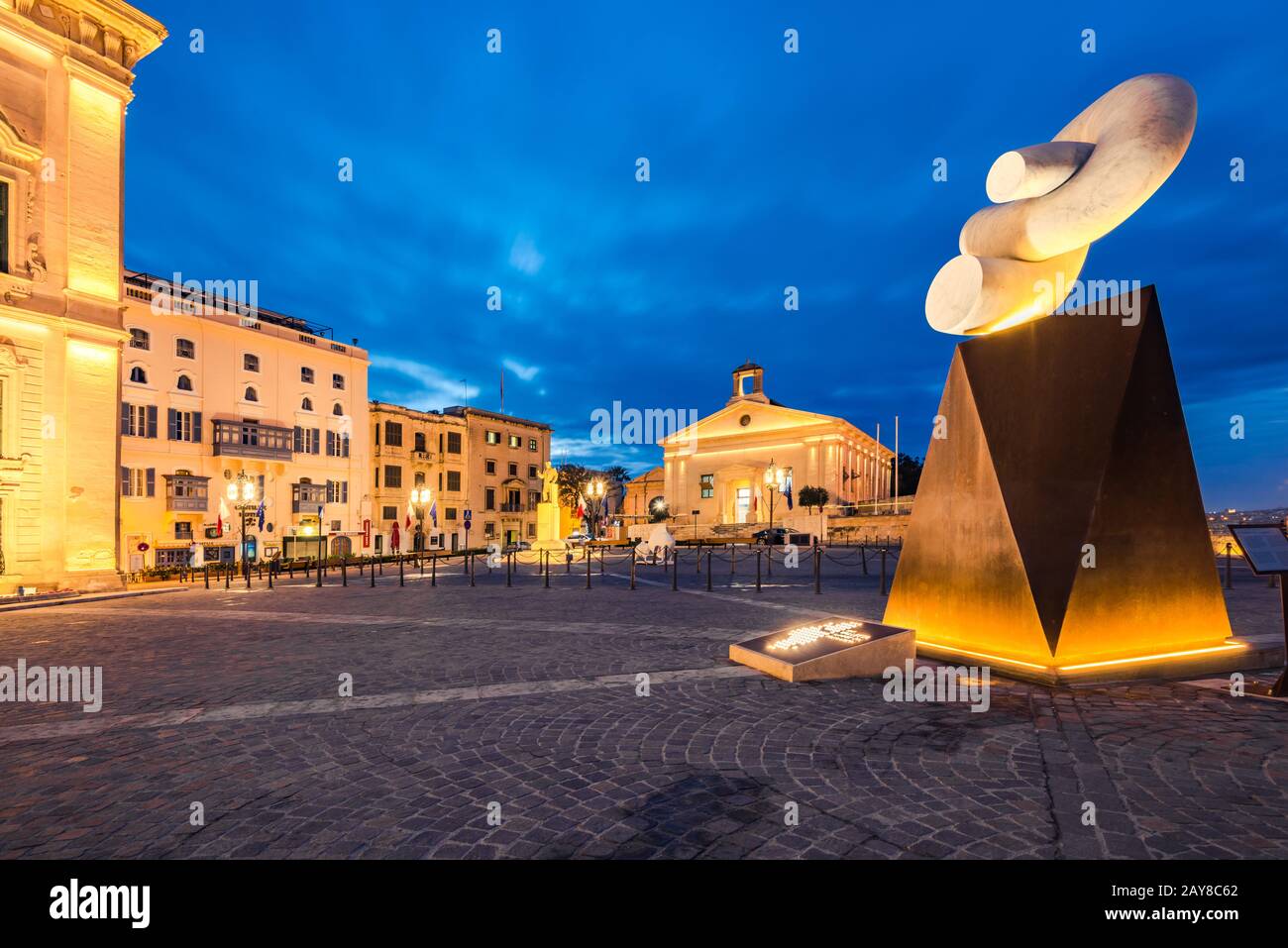 Valletta in Malta, Kulturhauptstadt Europas Stockfoto