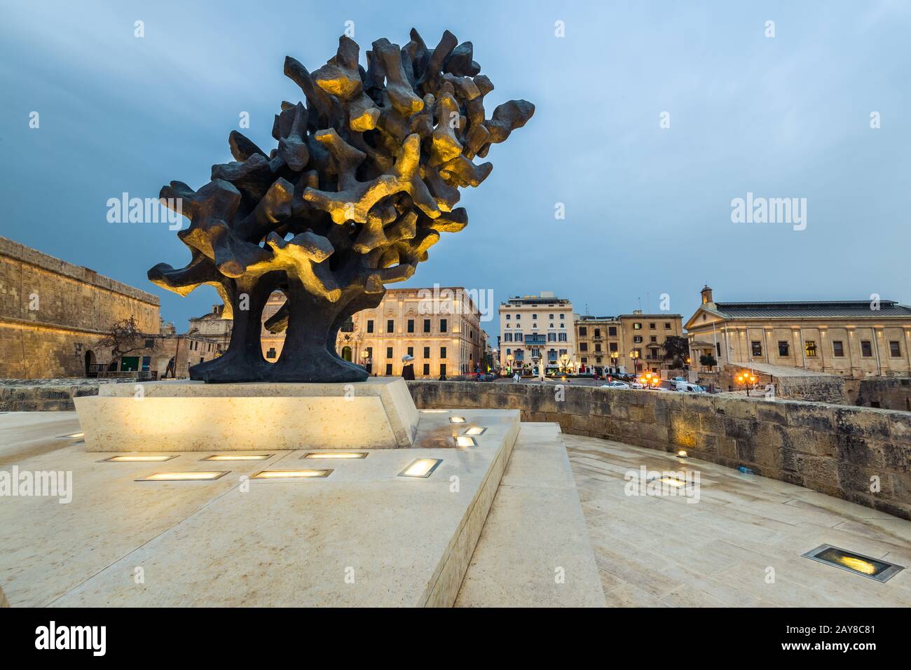 Valletta in Malta, Kulturhauptstadt Europas Stockfoto