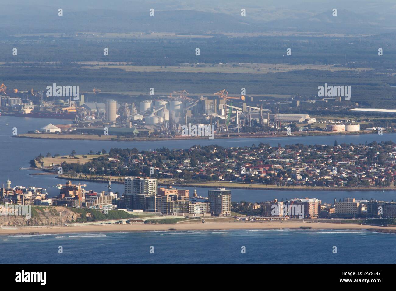 Newcastle Coal Terminal Stockfoto