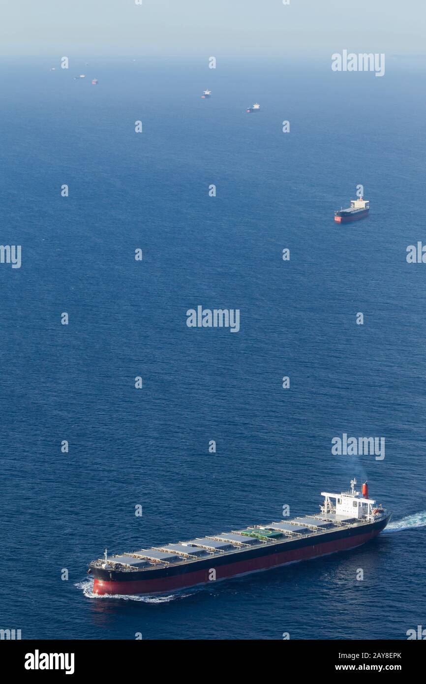 Newcastle Coal Terminal Stockfoto