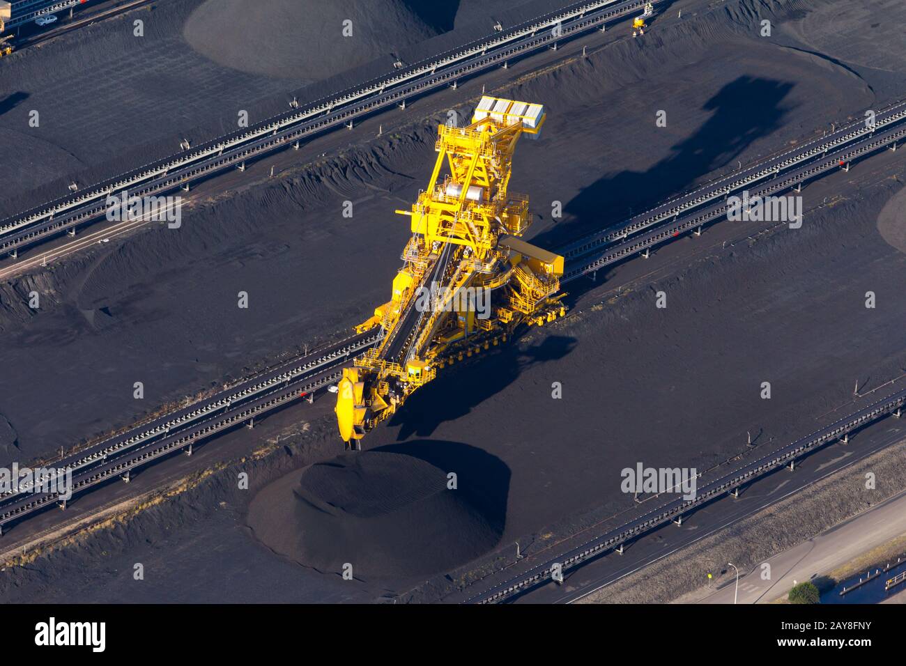 Newcastle Coal Terminal Stockfoto