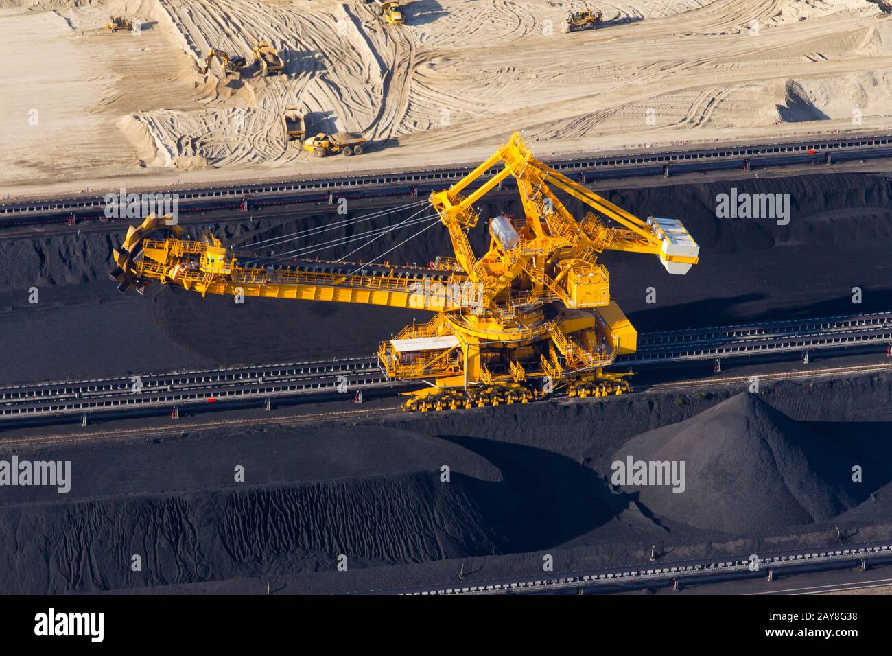 Newcastle Coal Terminal Stockfoto