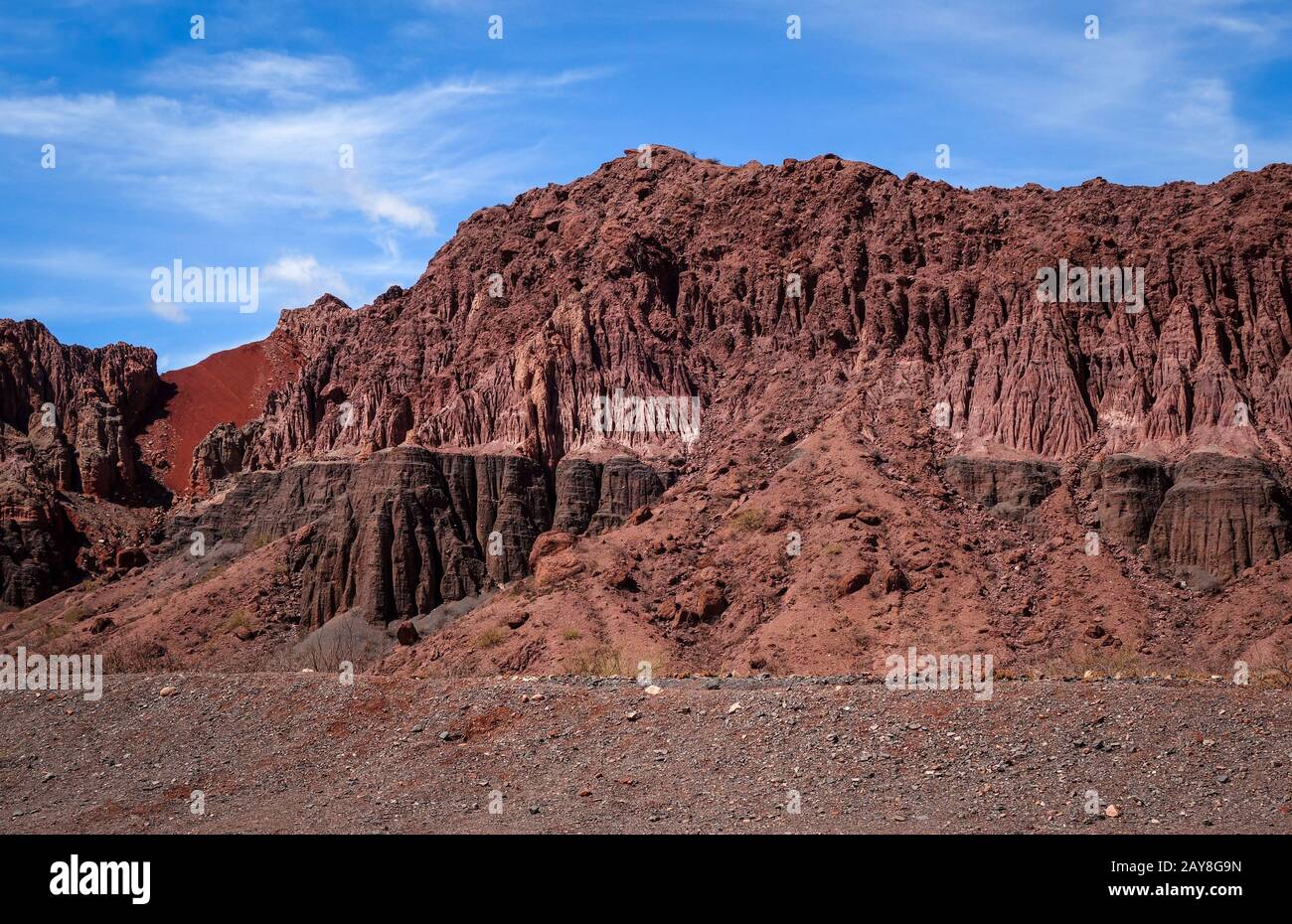 Die Quebrada de Las Conchas, Cafayate, Argentinien Stockfoto