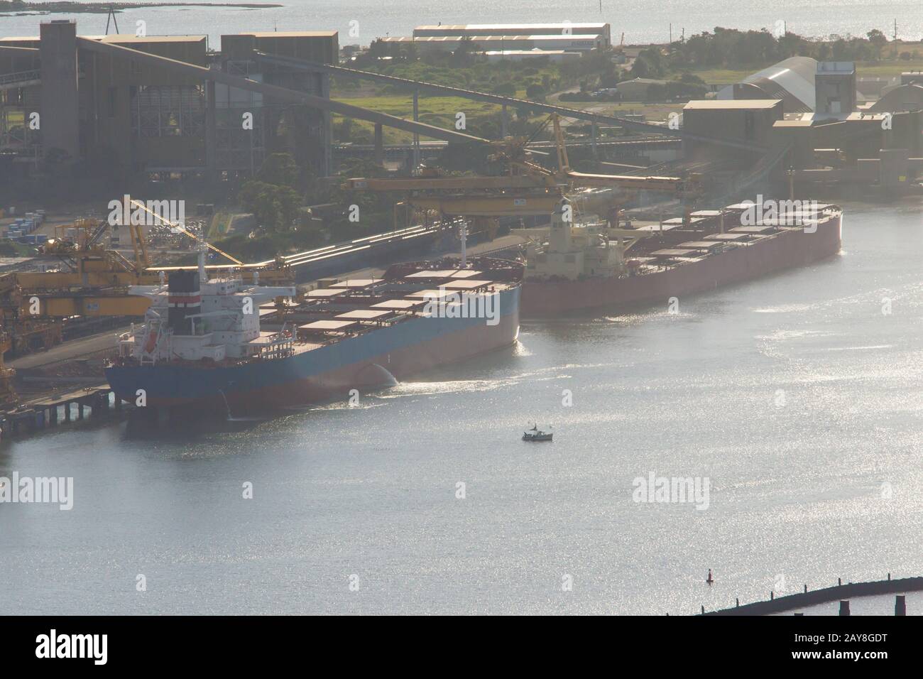 Newcastle Coal Terminal Stockfoto